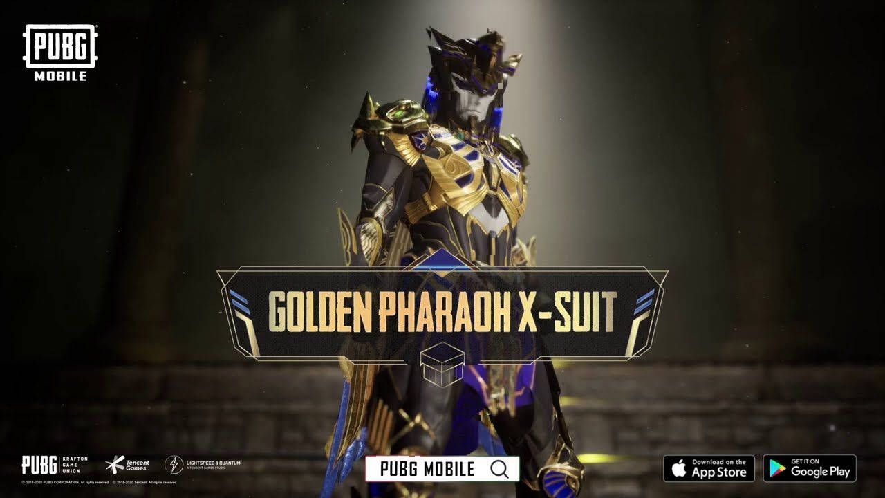 1280x720 Download Showcasing Power and Luxury with the Golden X Suit Pharaoh Wallpaper