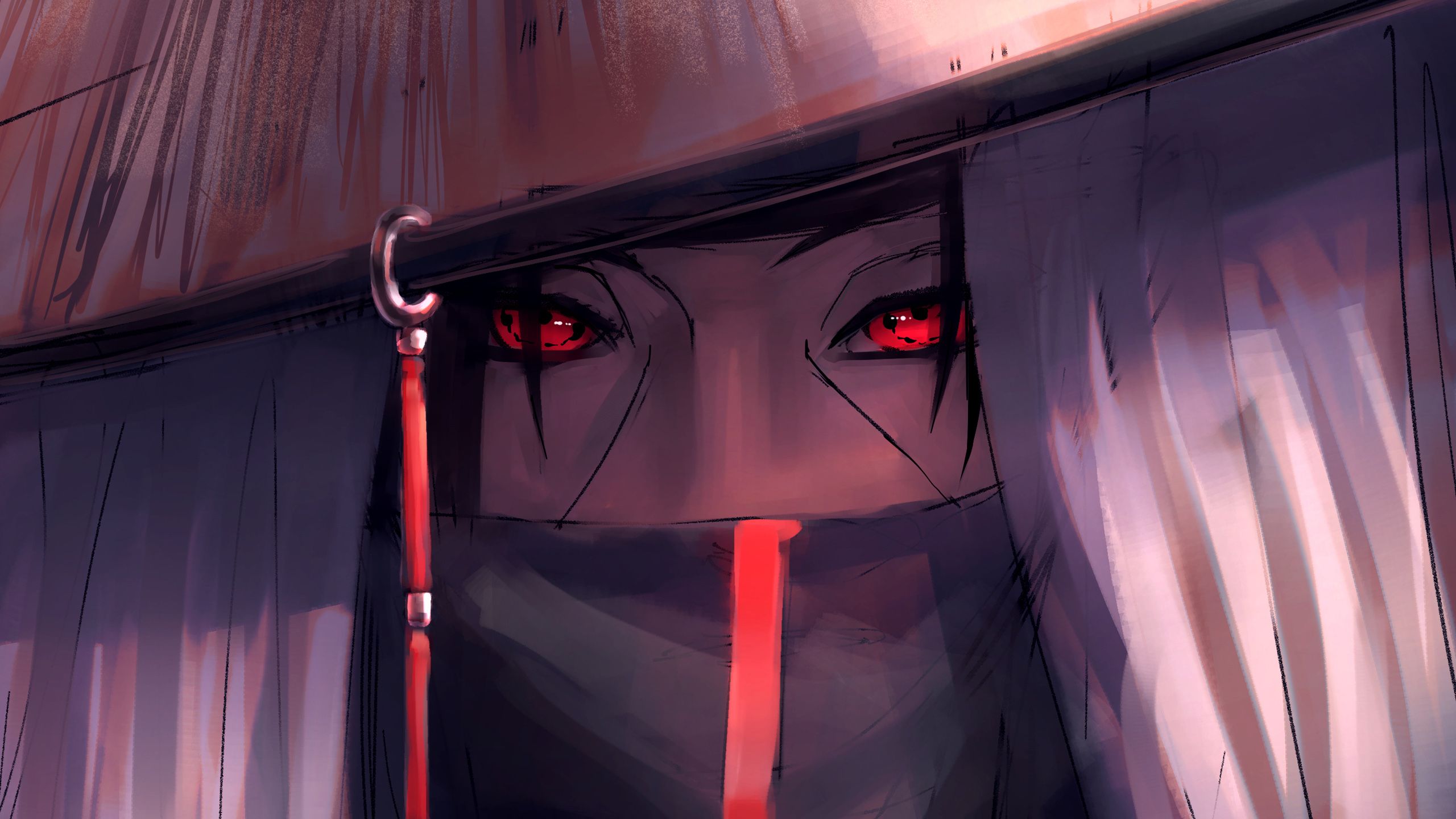 2560x1440 Red Eyes Itachi Uchiha HD Naruto Wallpaper