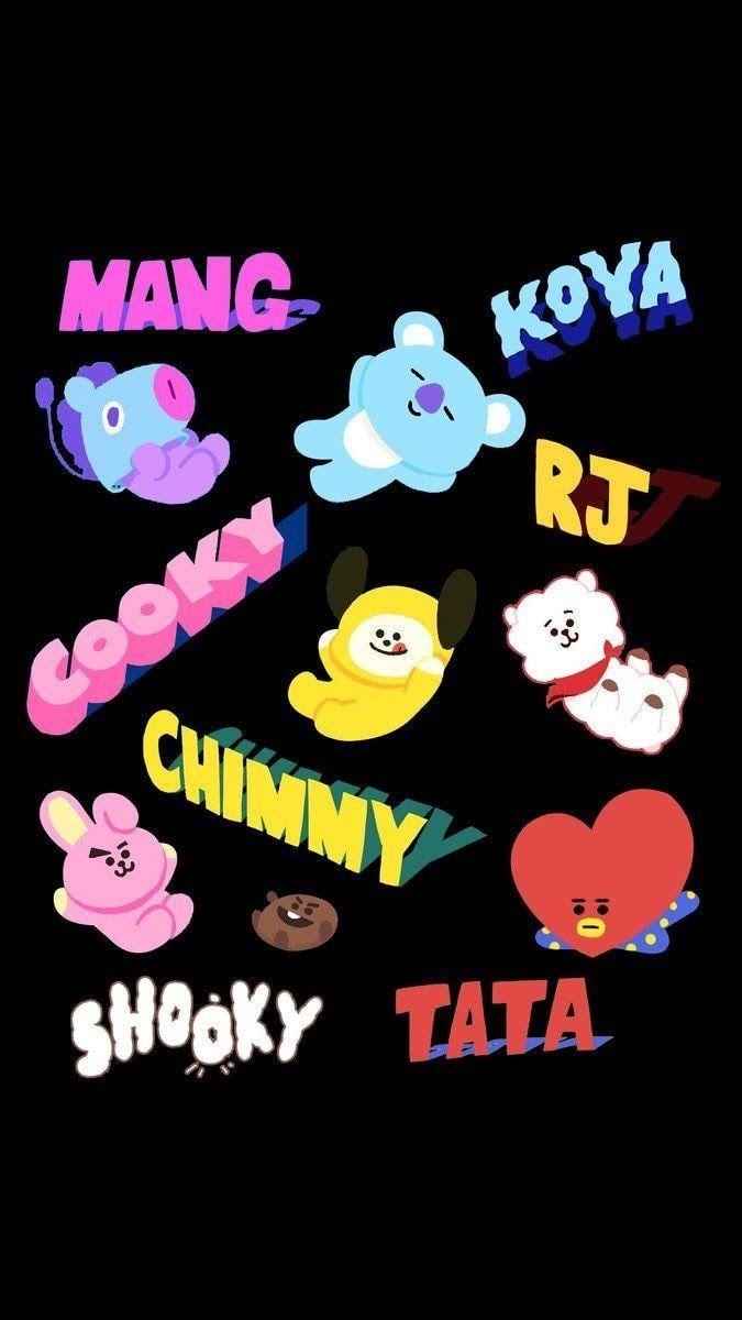 675x1200 BT21 hình nền