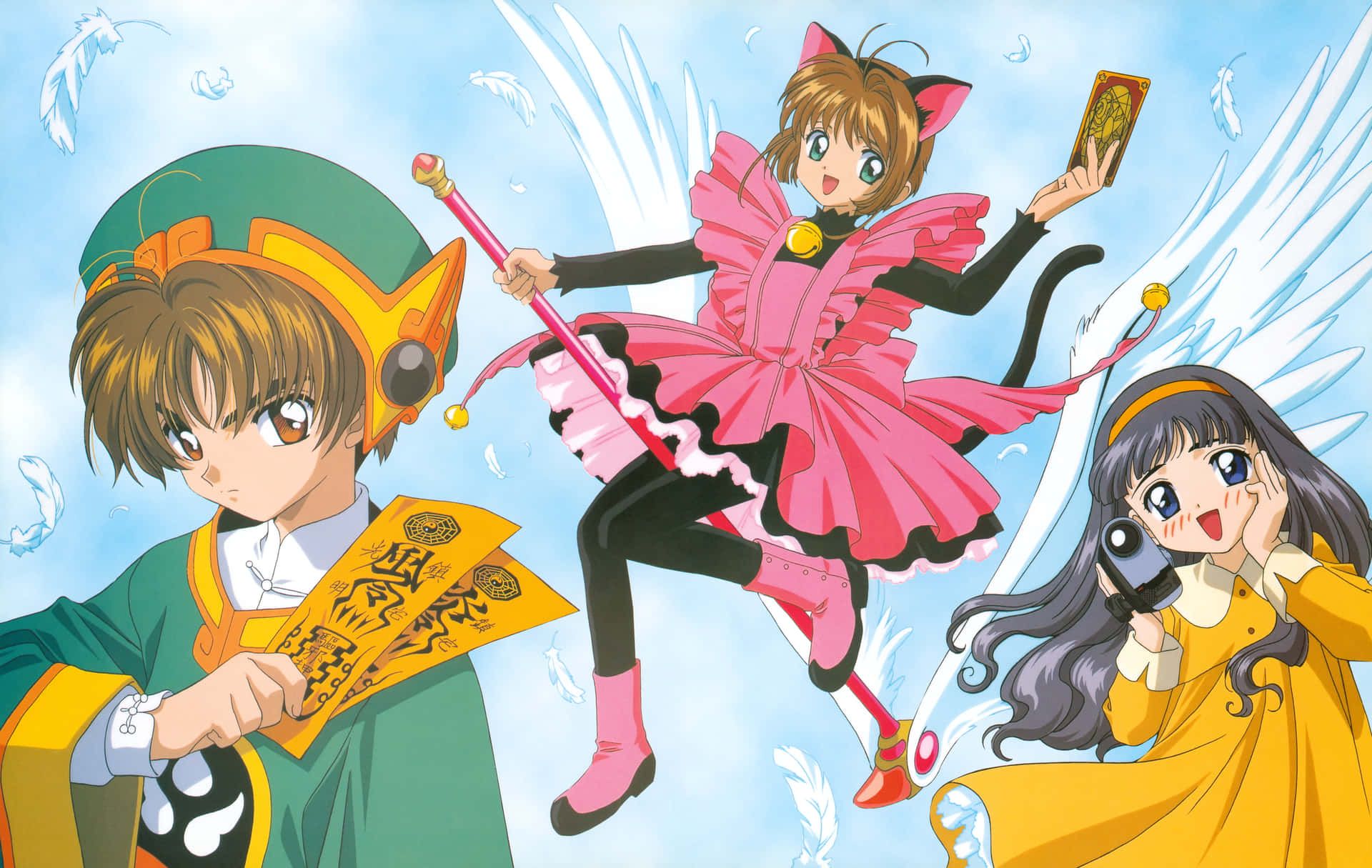 1920x1215 Download Syaoran Li Displaying His Magical Prowess Wallpaper