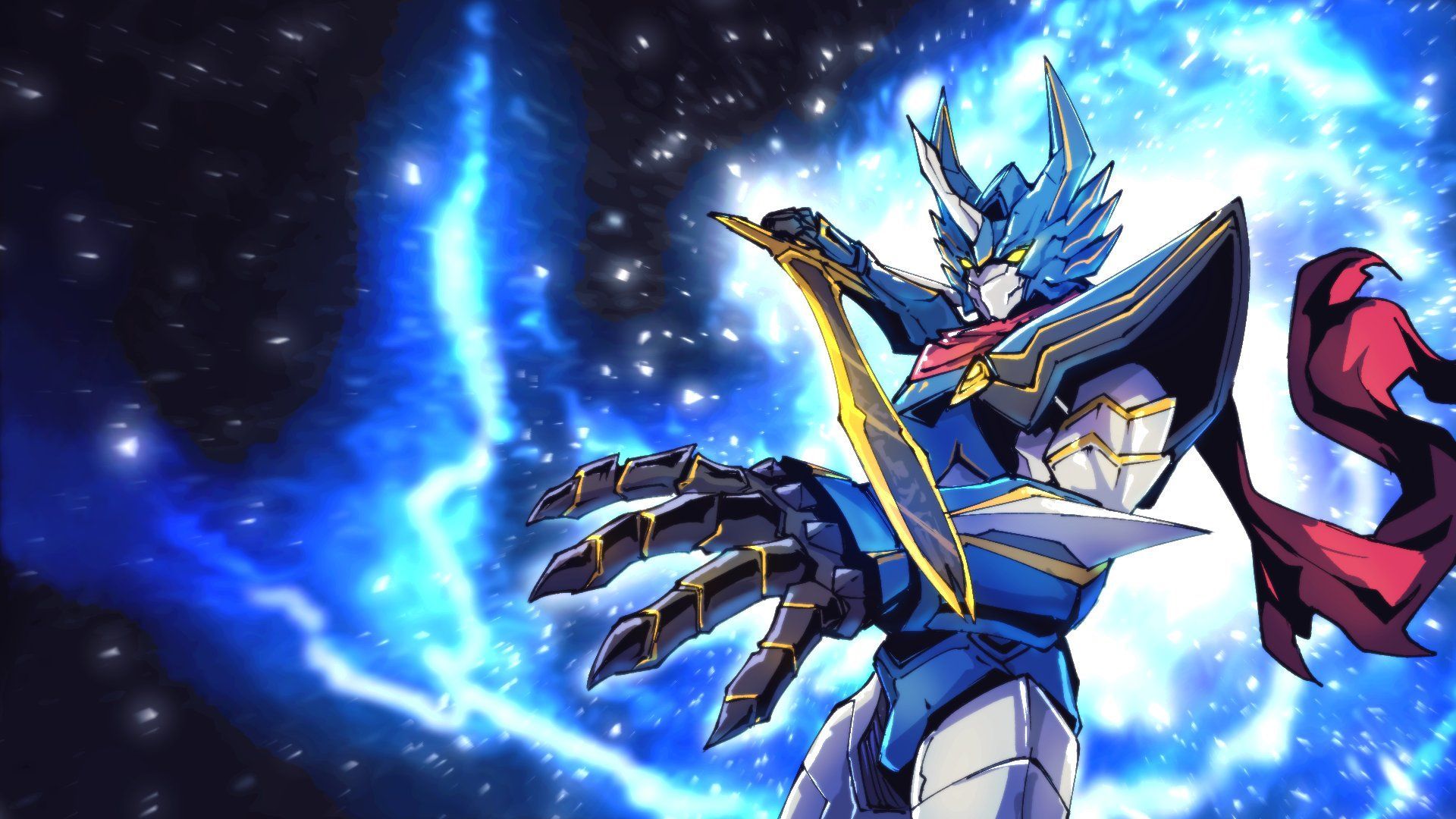 1920x1080 Primal Warrior Draco Azul On X: Where There Is Light, Shadows Lurk And Fear Reigns. Yet By The Blade Of Knights, Mankind Was Given Hope. Draco Garo Art #dracoazul #primalwarriordracoazul #garo #
