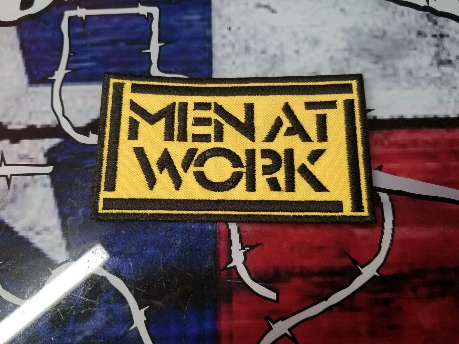 1600x1200 EMBROIDERED MEN AT WORK ROCK BAND PATCH