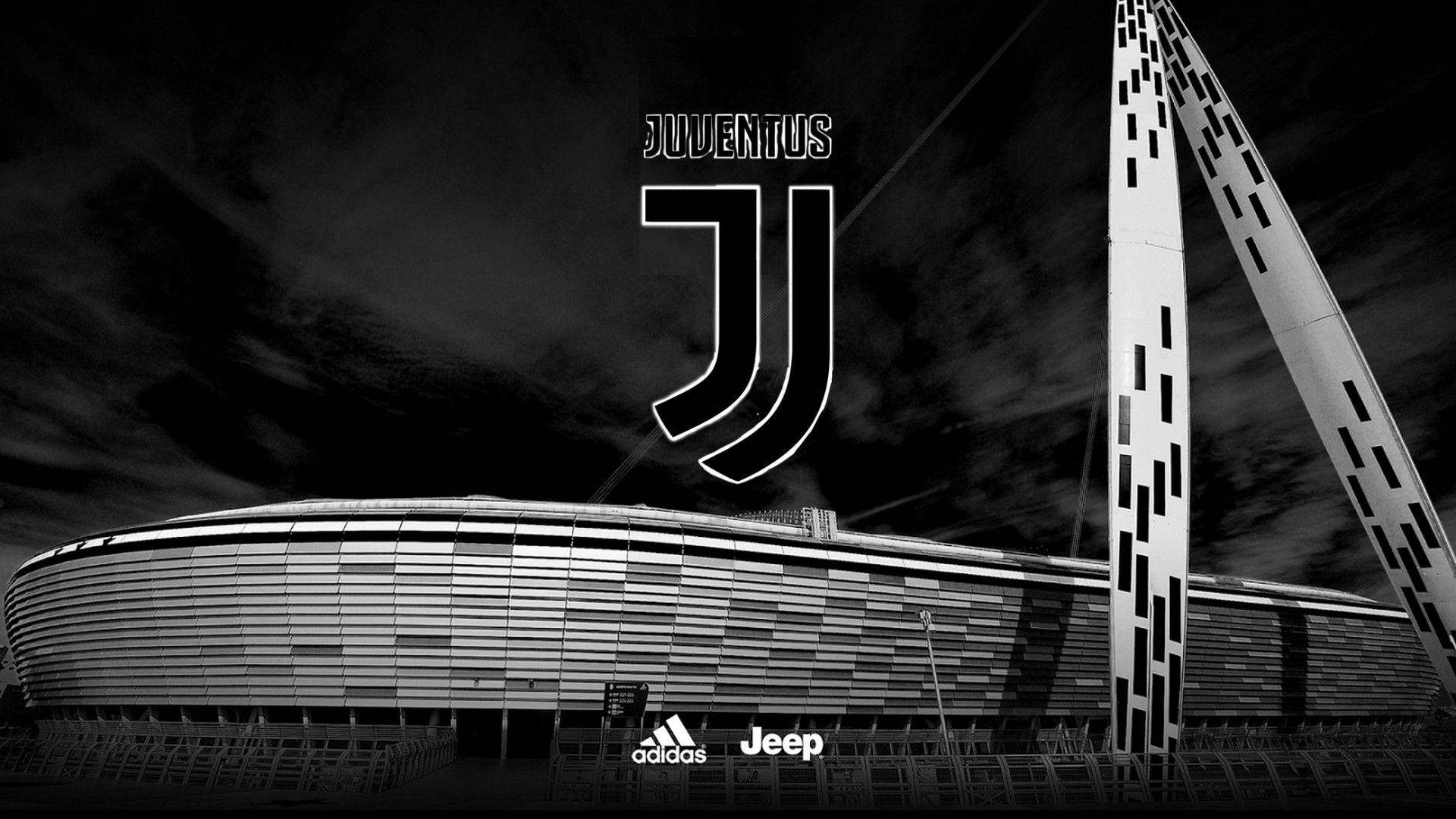 1920x1080 Download Juventus Football Club Logo With Allianz Stadium Wallpaper