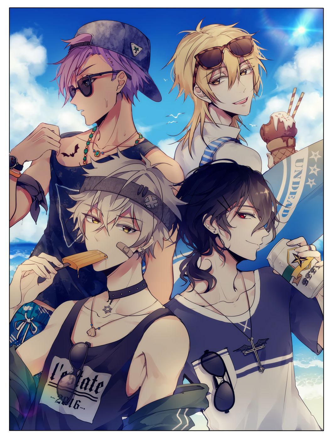 1060x1395 UNDEAD (Ensemble Stars!) Mobile Wallpaper by krskk0910 Anime Image Board. Ensemble stars, Anime, Cute anime guys