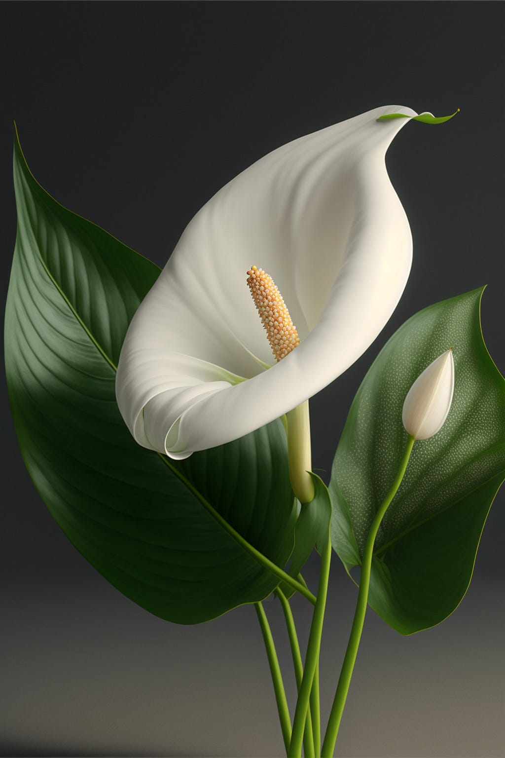 1024x1536 white anthurium flower meaning and wallpaper picture