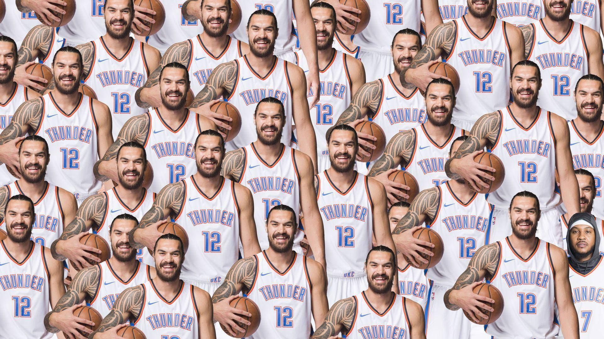1920x1080 Download Oklahoma City's Steven Adams Wallpaper