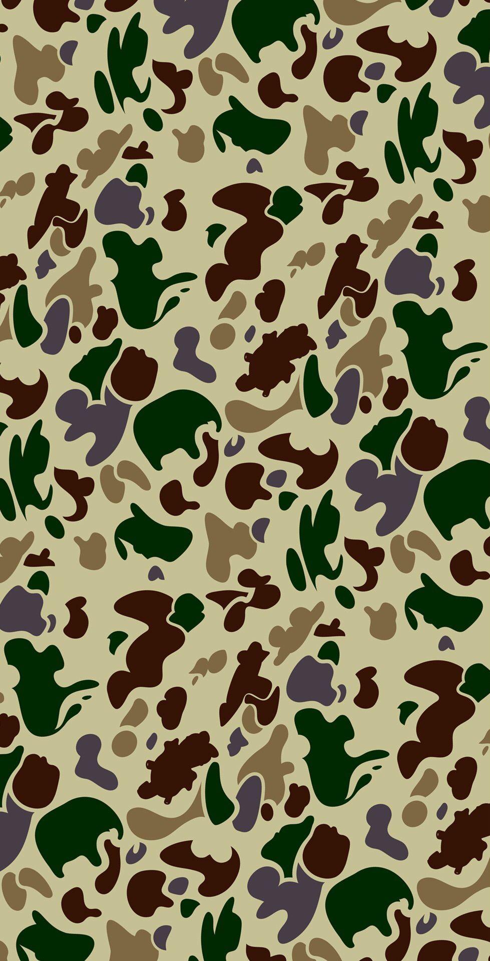 979x1920 Supreme Camo Wallpaper
