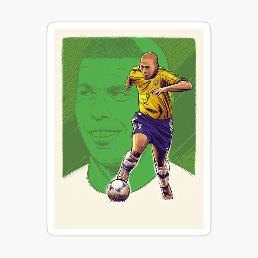 1000x1000 Wallpaper Ronaldo Nazario Art Board Print