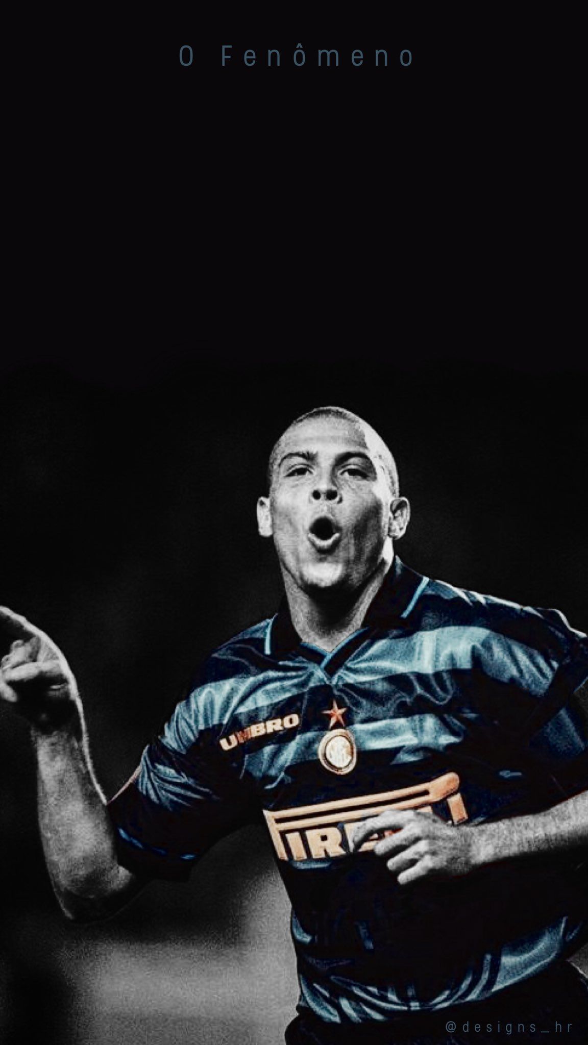 1152x2048 HR Designs on X: My idol growing up. The best player of a generation. O Fenomeno Ronaldo • Wallpaper &amp; Lockscreen • #ofenomeno #goat #R9 / X