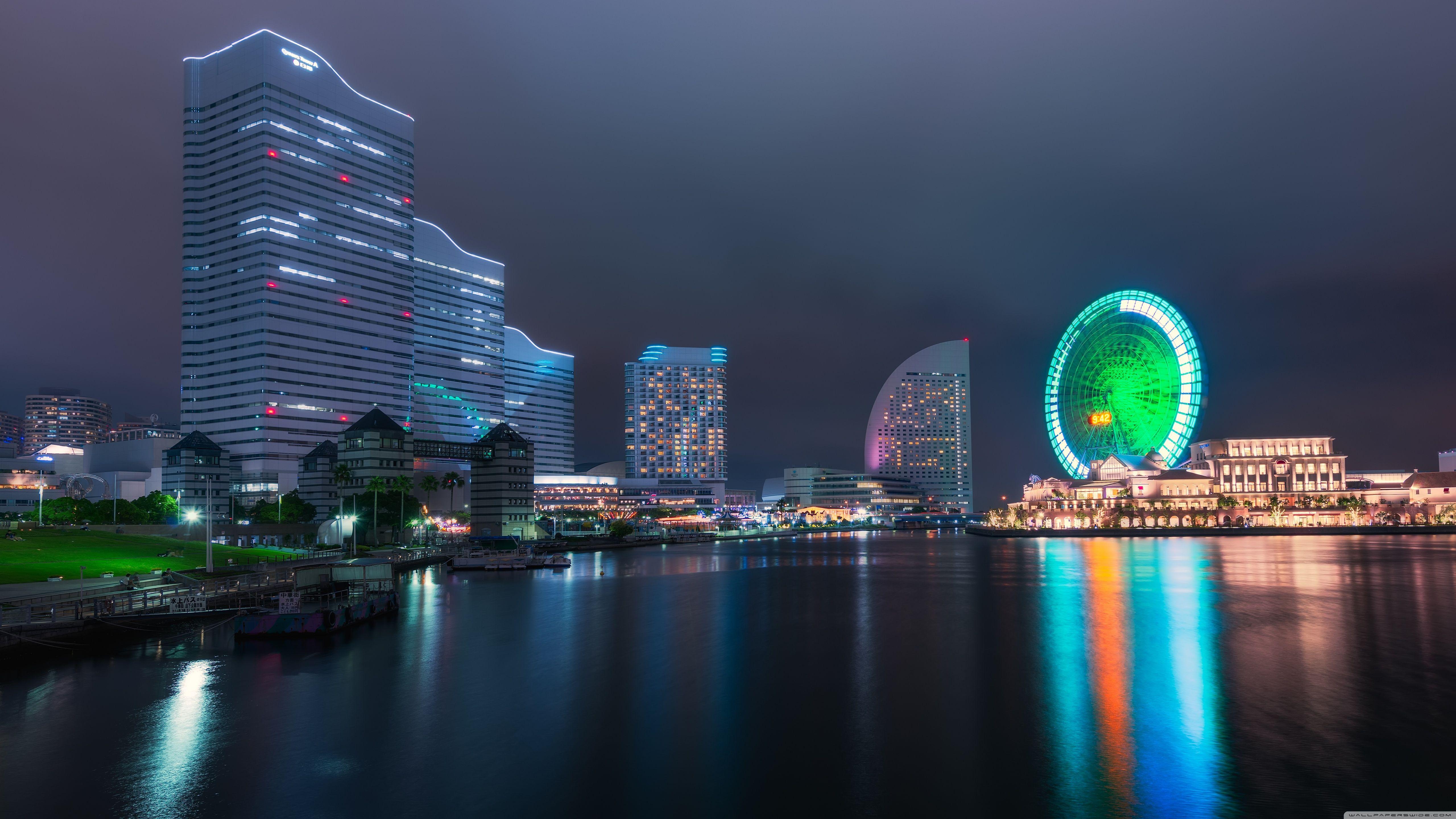 5120x2880 Yokohama Ferris Wheel ❤ 4K HD Desktop Wallpaper for 4K Ultra HD TV