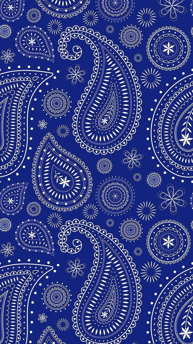 675x1200 Download free vector of Blue paisley mobile wallpaper, traditional Indian pattern illustration. Pattern illustration, Paisley wallpaper, Abstract iphone wallpaper