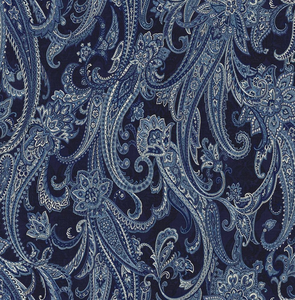 983x1000 Cewell Bay Nautical Paisley Wallpaper
