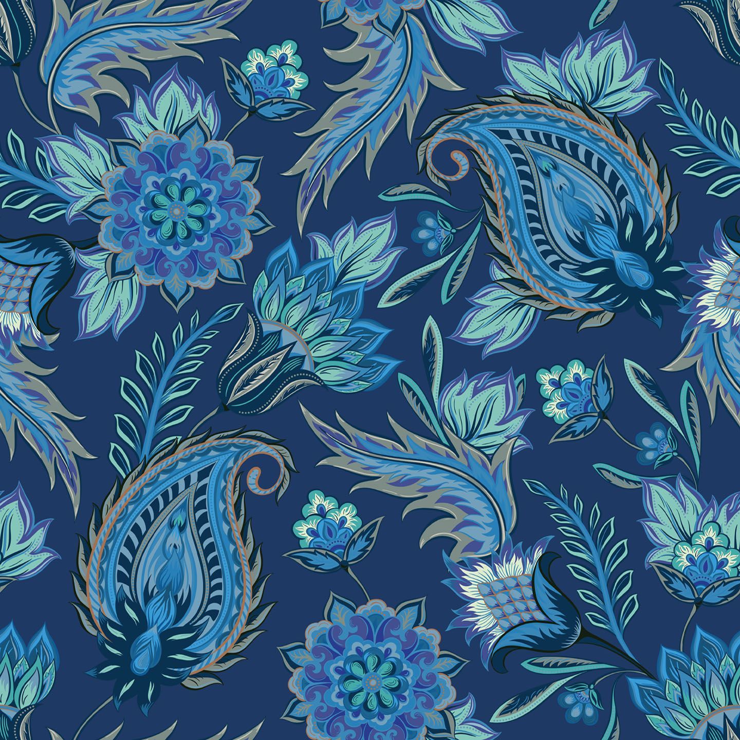 1440x1440 Paisley Wallpaper And Stick Or Non Pasted. Save 25%