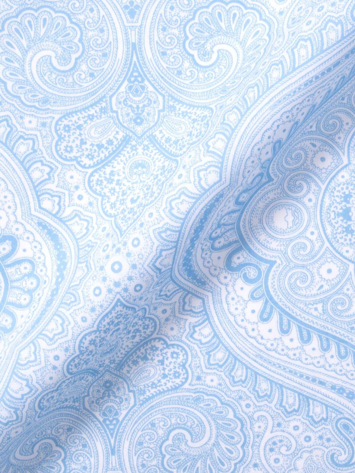 1200x1600 Italian Light Blue Paisley Print Shirts