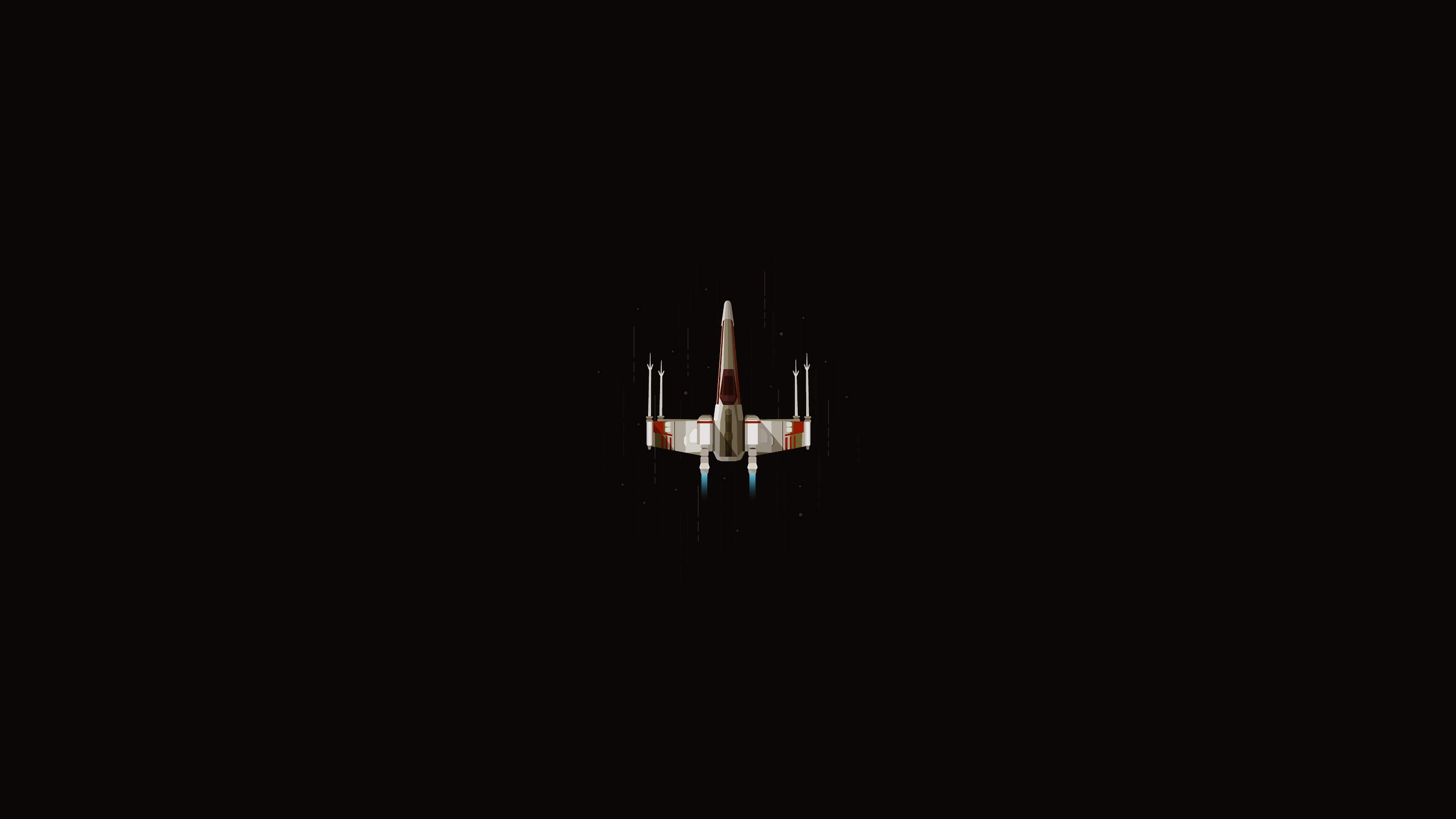 3840x2160 X Wing Star Wars Starfighter Minimalist 4K