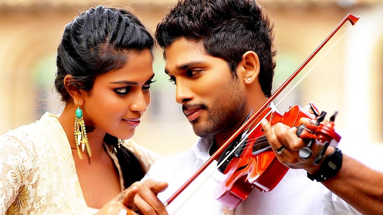 1280x720 Iddarammayilatho Movie.. Violin Song With Lyrics.. Allu Arjun, Amala Paul