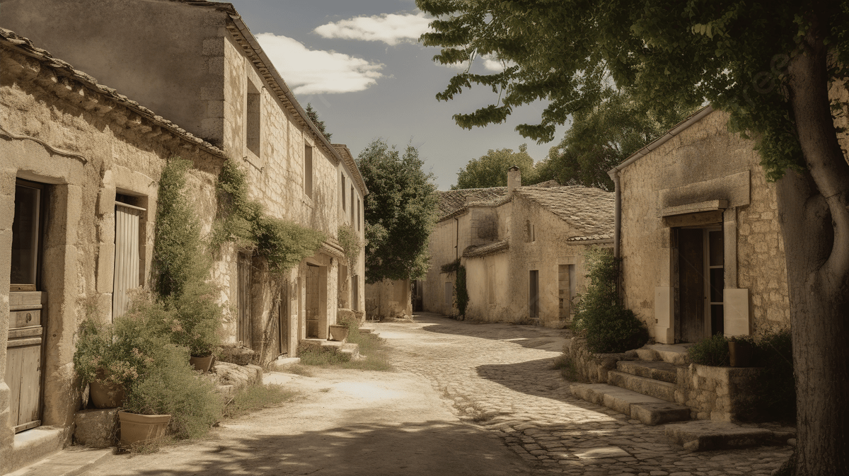 1200x673 An Old Stone Cobbled Street In An Old Village Background, Pictureque Village Background Image And Wallpaper for Free Download
