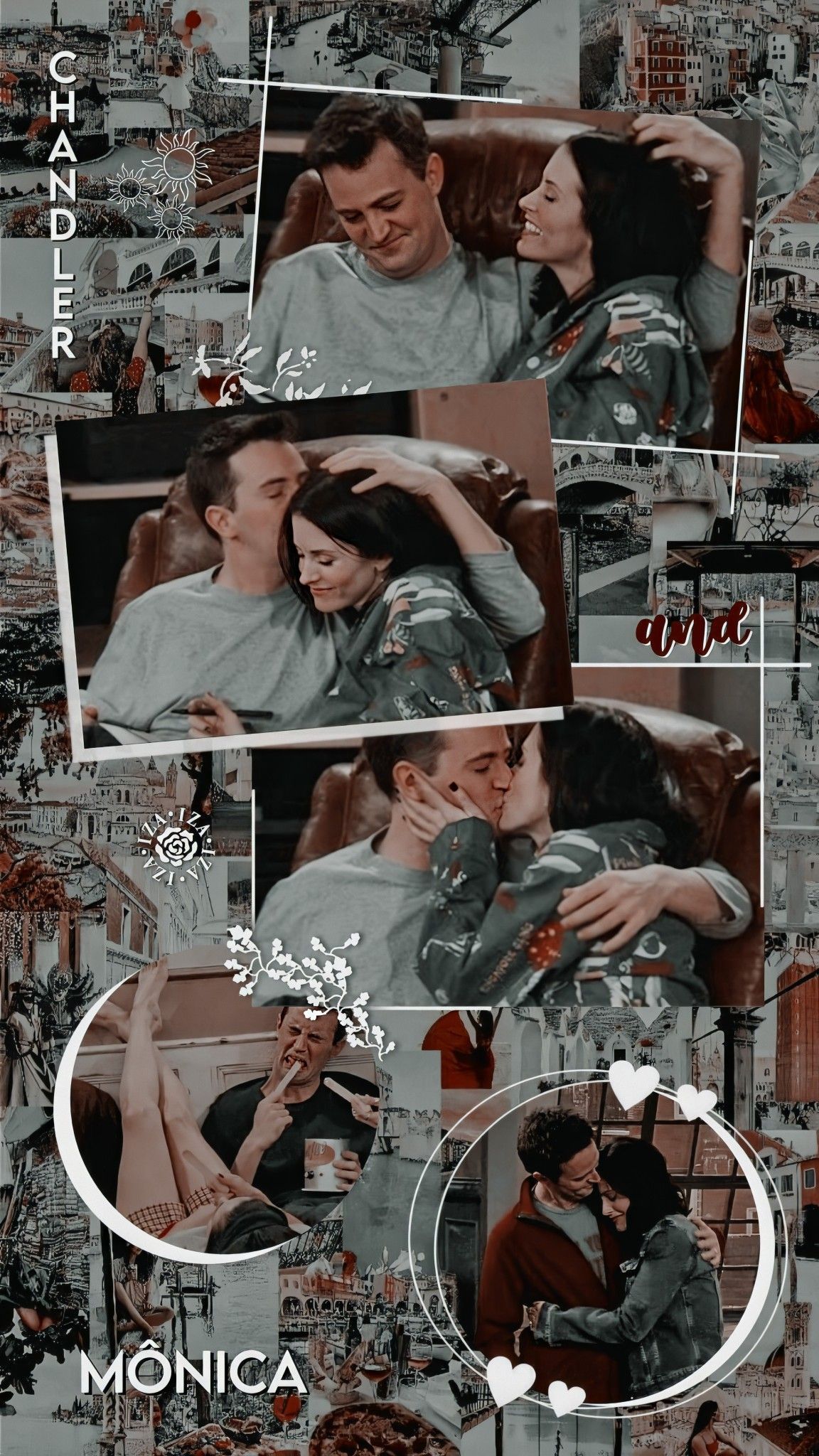 1152x2048 Wallpaper Lockscreen Chandler And Mônica. Friends Tv, Friends Chandler And Monica, Friends Wallpaper