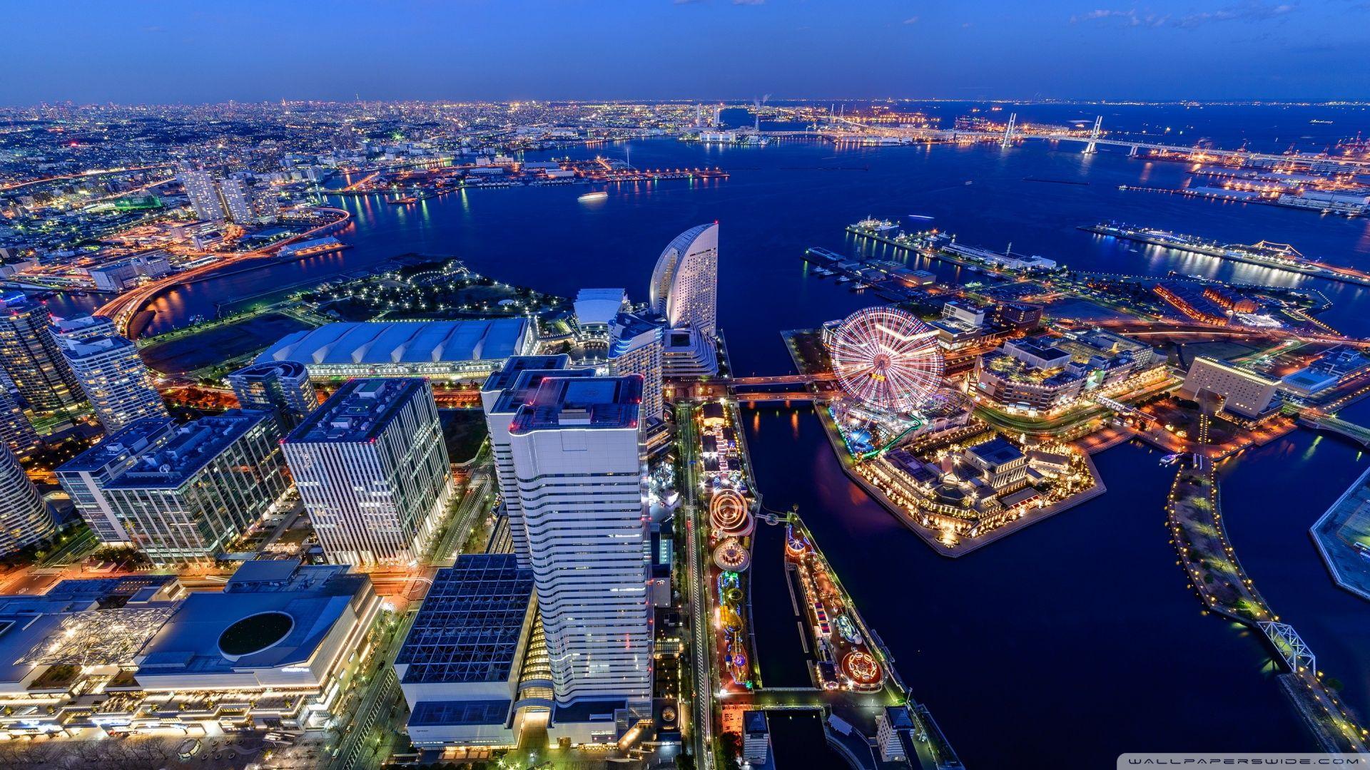 1920x1080 Yokohama Tokyo Bay ❤ 4K HD Desktop Wallpaper for 4K Ultra HD TV