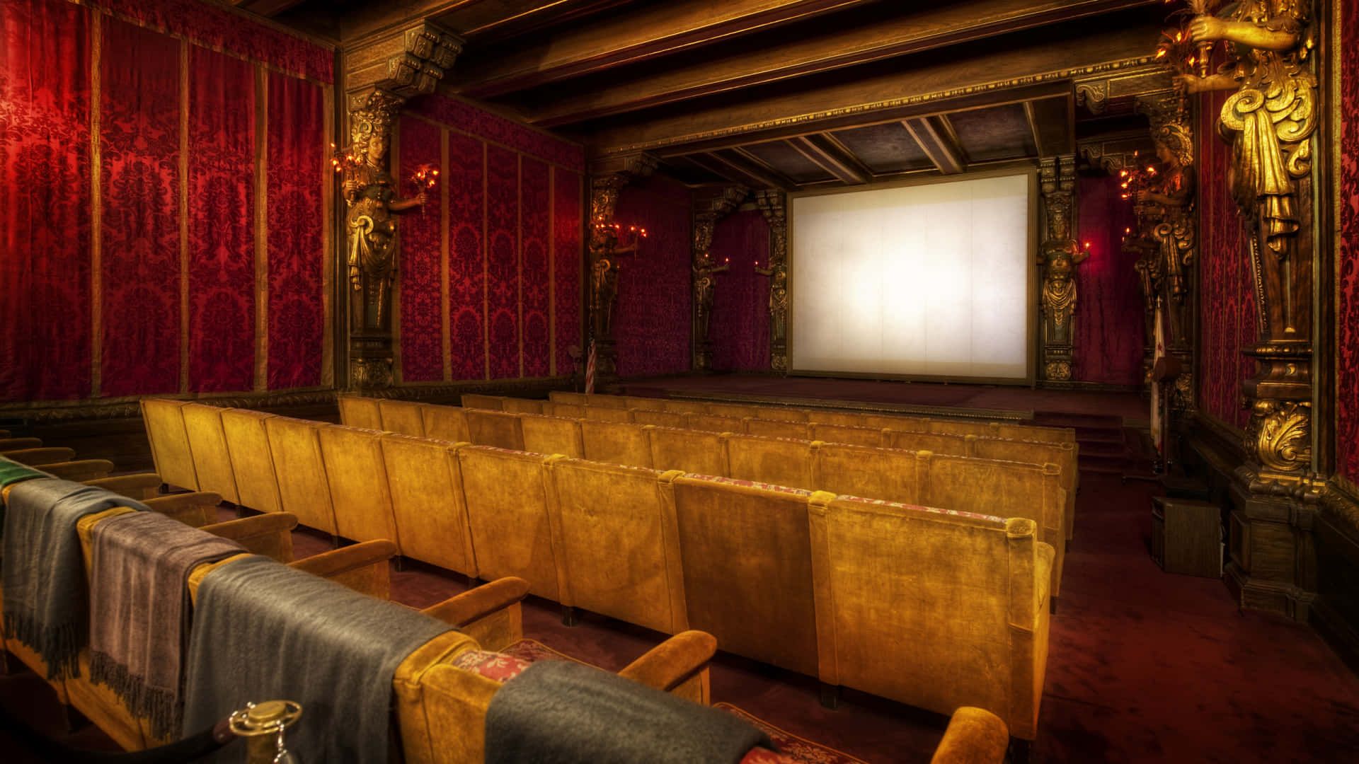 1920x1080 Download Luxurious Home Cinema System Wallpaper