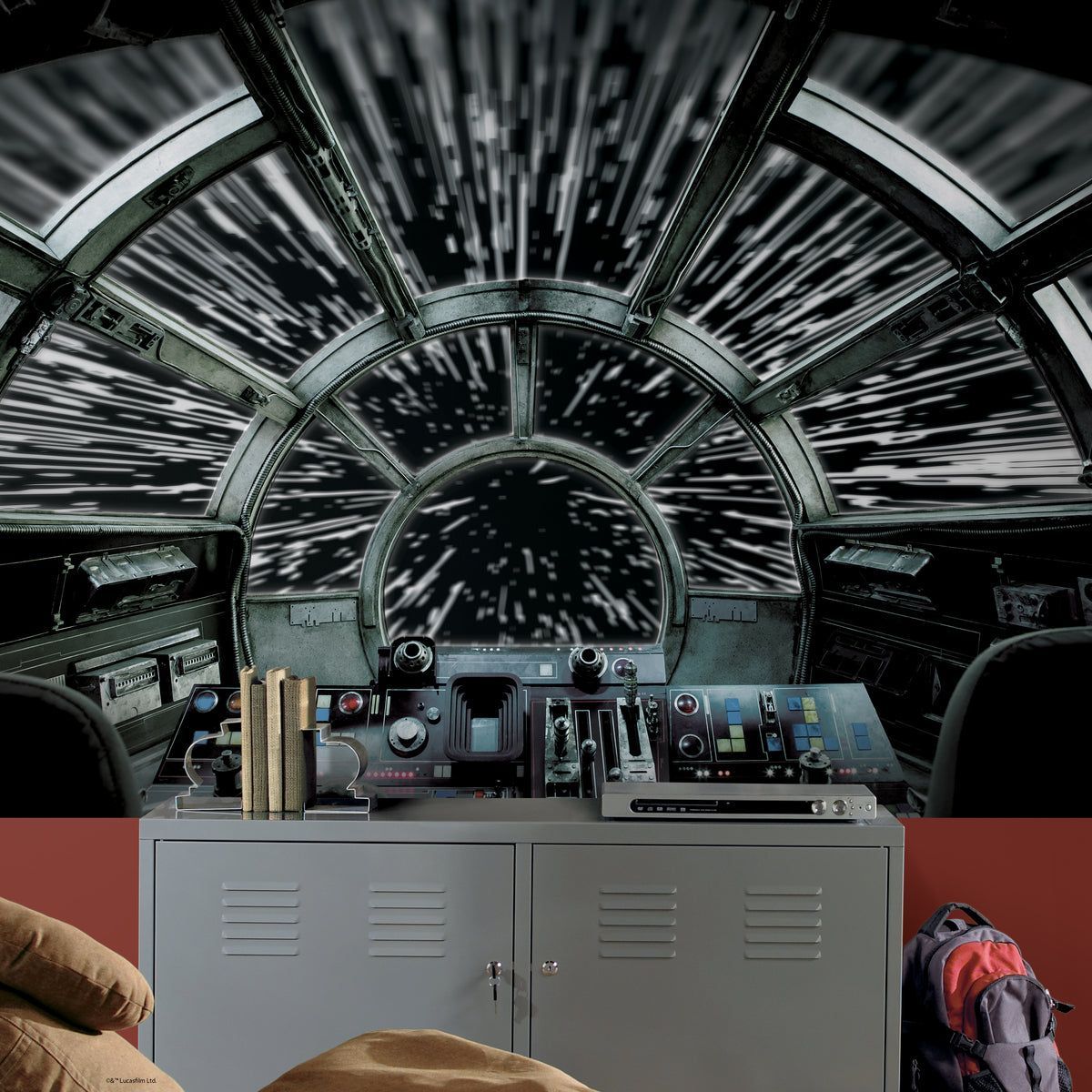 1200x1200 Star Wars Millennium Falcon Peel & Stick Wall Mural