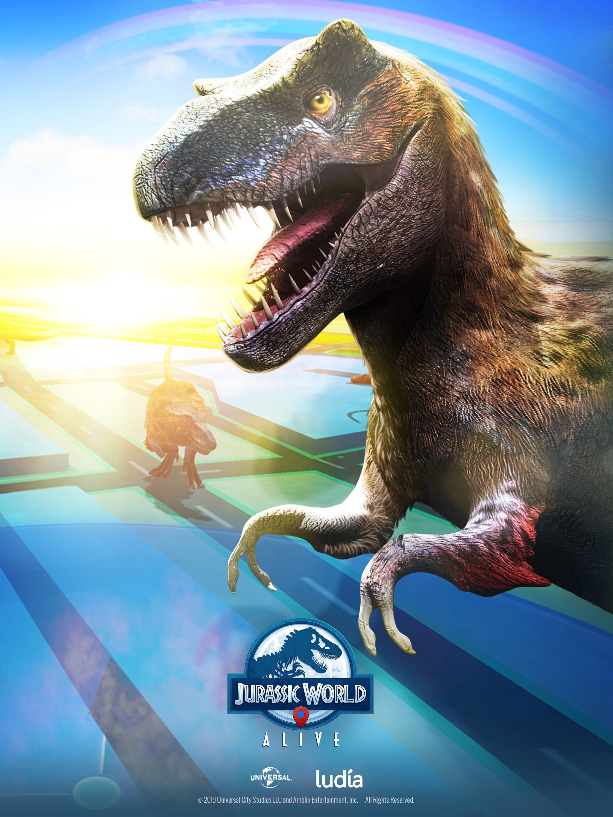 2048x2732 Jurassic World Alive T Rex Wallpaper