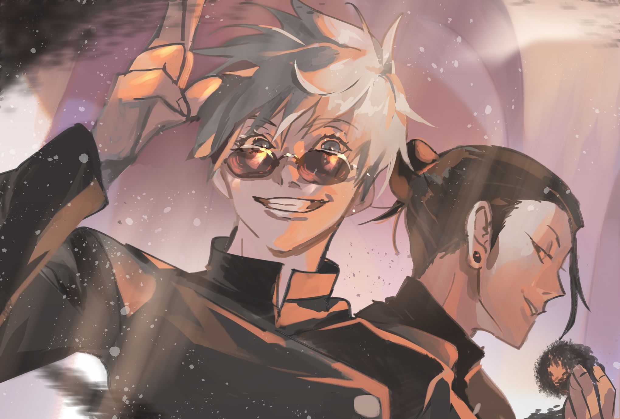 2039x1378 HD desktop wallpaper: Anime, Satoru Gojo, Jujutsu Kaisen, Suguru Geto download free picture