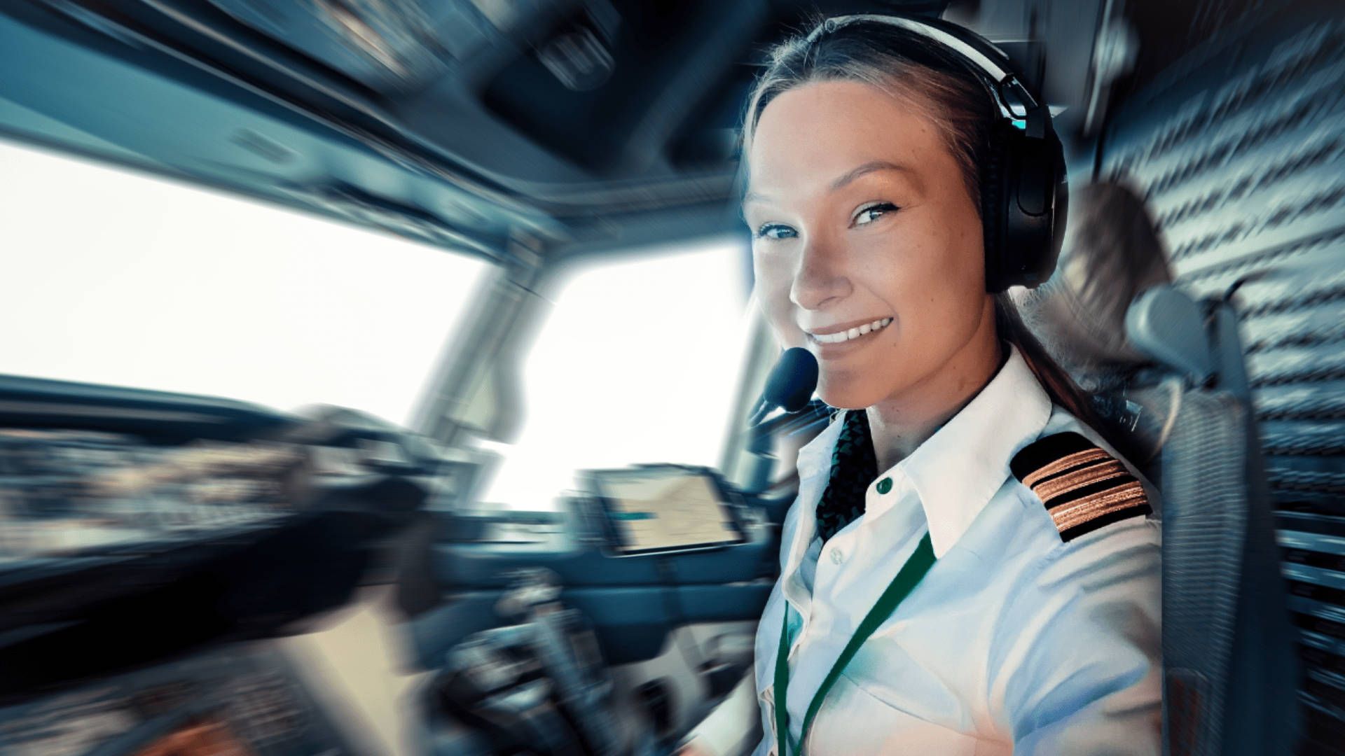 1920x1080 Download Airline Female Aviator Wallpaper