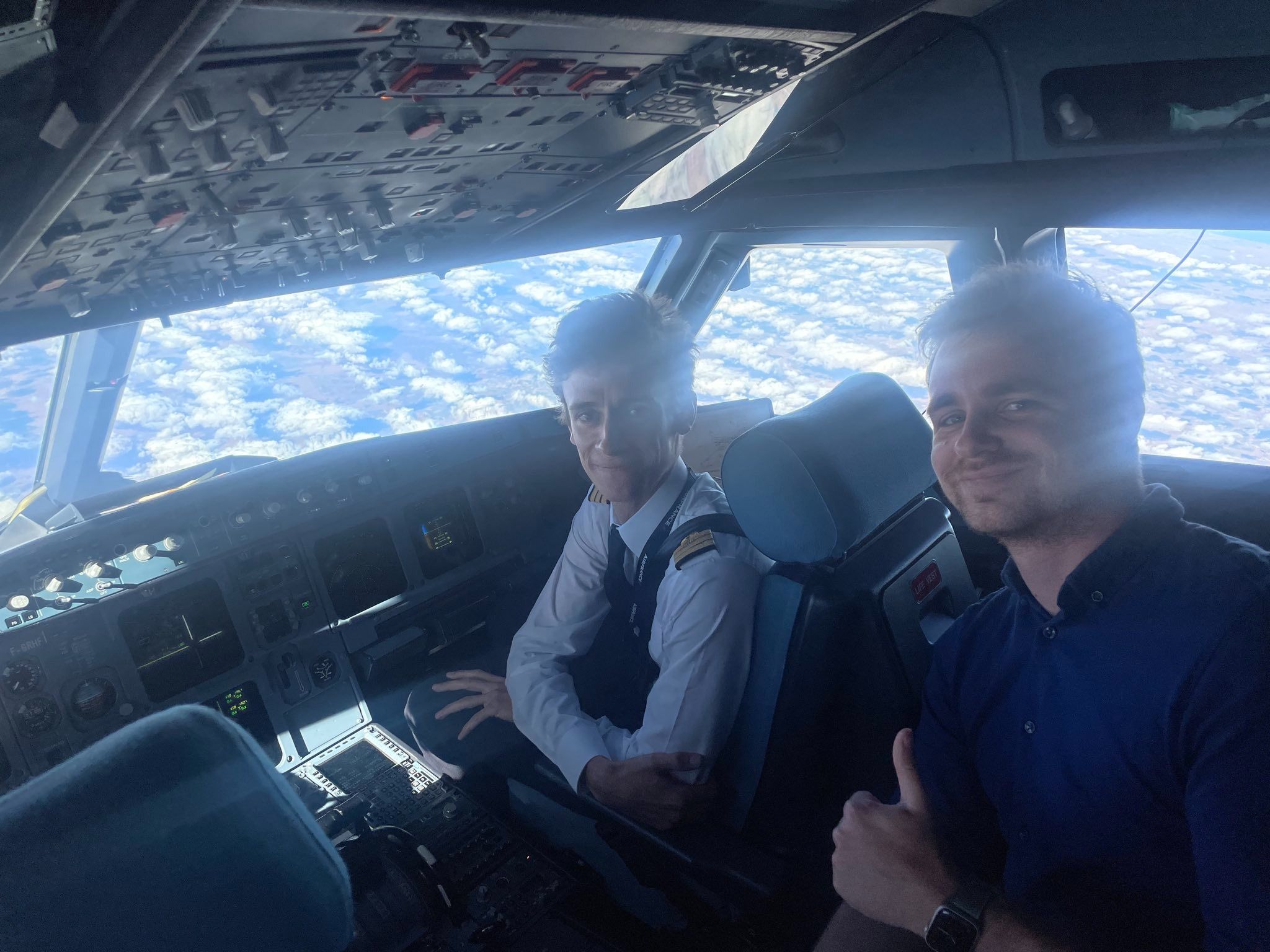 2048x1536 Stan Larroque on X: Surprised one of my best friends on his first flight as a commercial pilot this weekend. / X