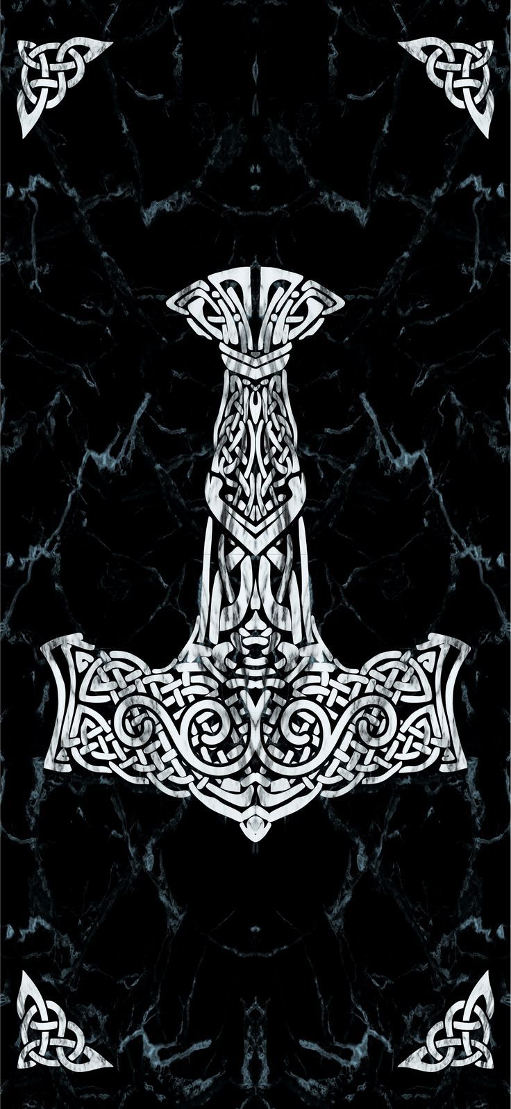 736x1595 Norse Mythology Wallpaper Explore more Christian, Christianization, Fictional World, Norse Mythology, North Germa. Mjolnir tattoo, Viking tattoos, Viking drawings