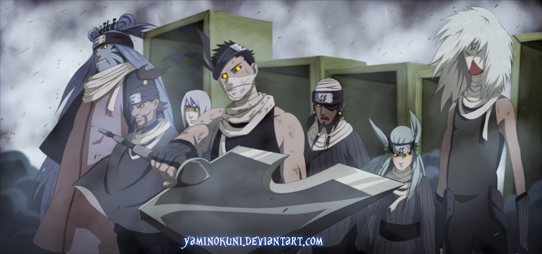1800x846 Seven Ninja Swordsmen of the Mist Wallpaper and Background Imagex846