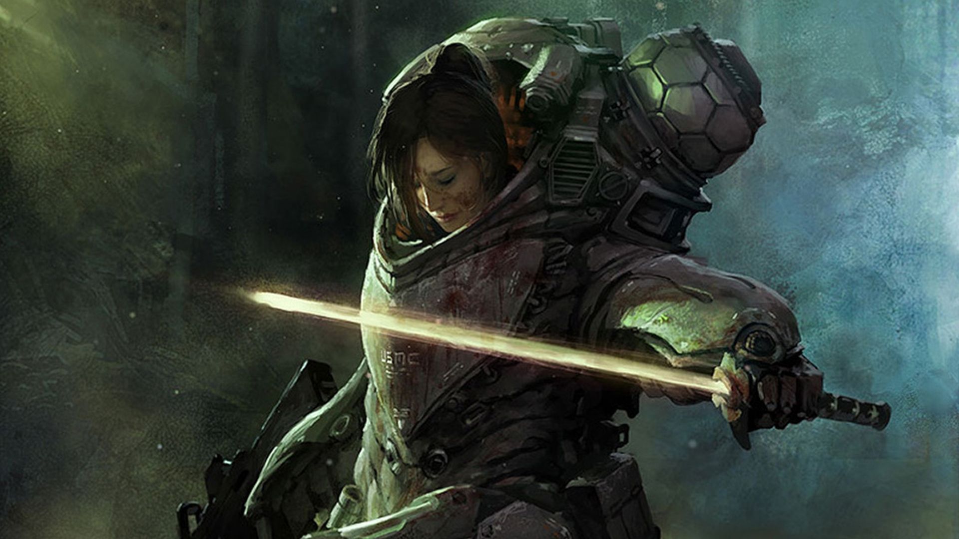 1920x1080 sci fi angels. Sci Fi Warrior Wallpaper. Sci fi wallpaper, Science fiction, Sci fi