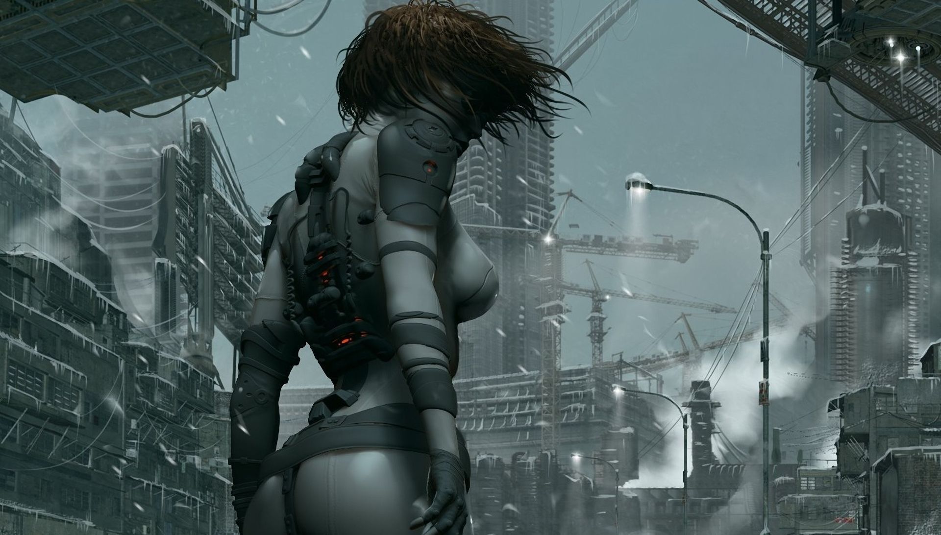 1920x1092 Sci Fi Wallpaper. Sci fi wallpaper, Winter picture, Futuristic city