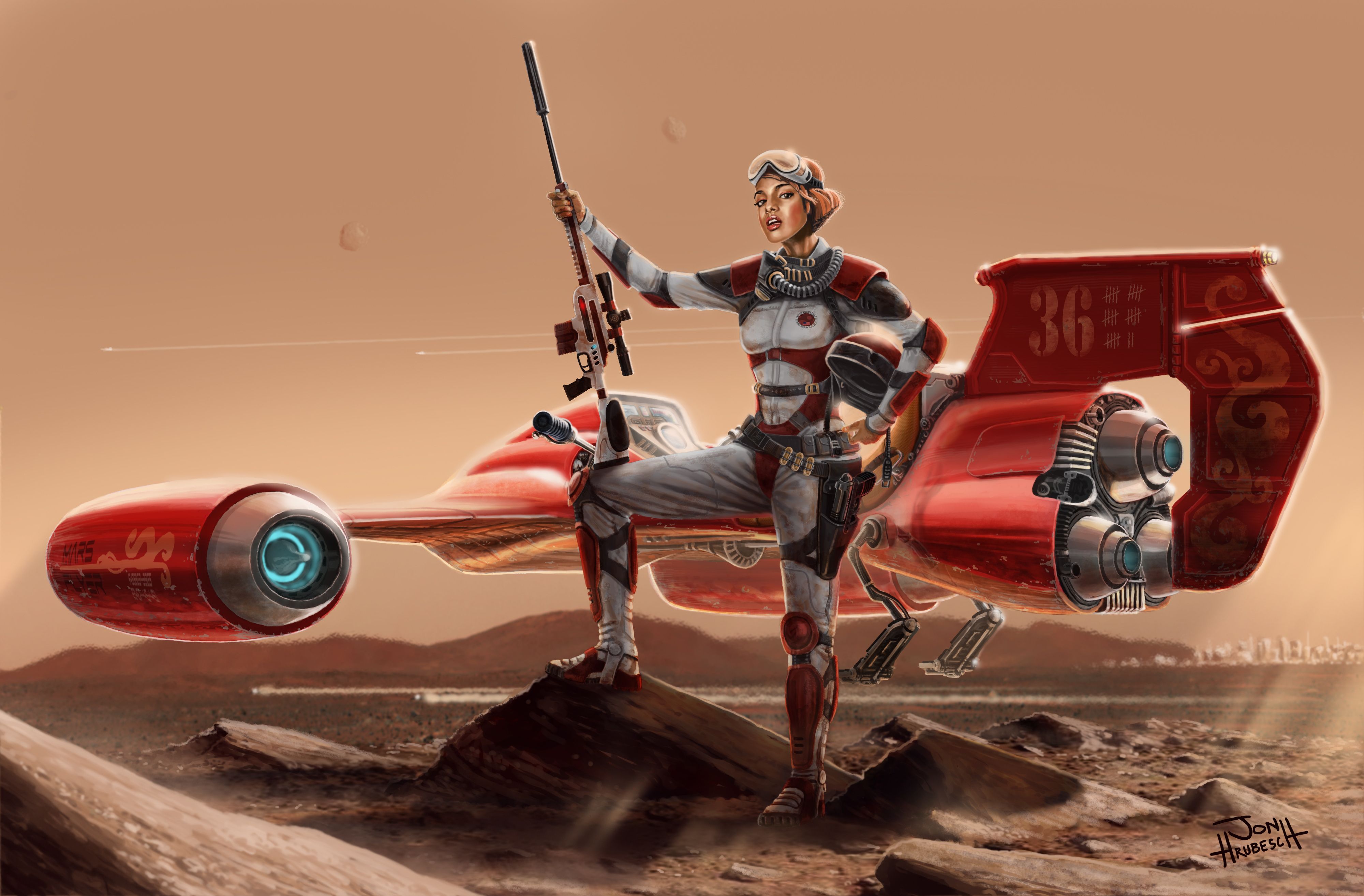 4000x2628 Sci Fi Women Warrior 4000x2628 321979 :