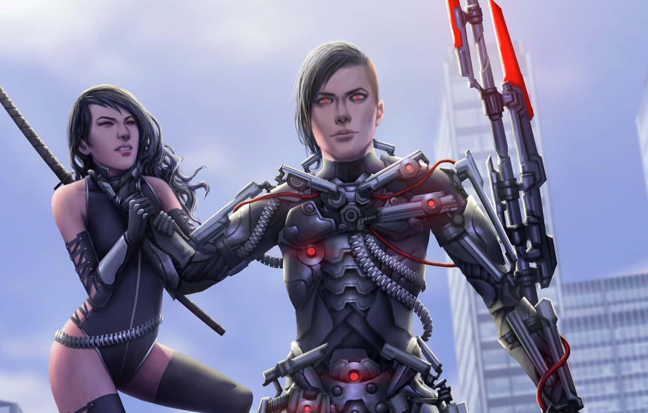 1332x850 Download Game Character Choking A Woman Wallpaper