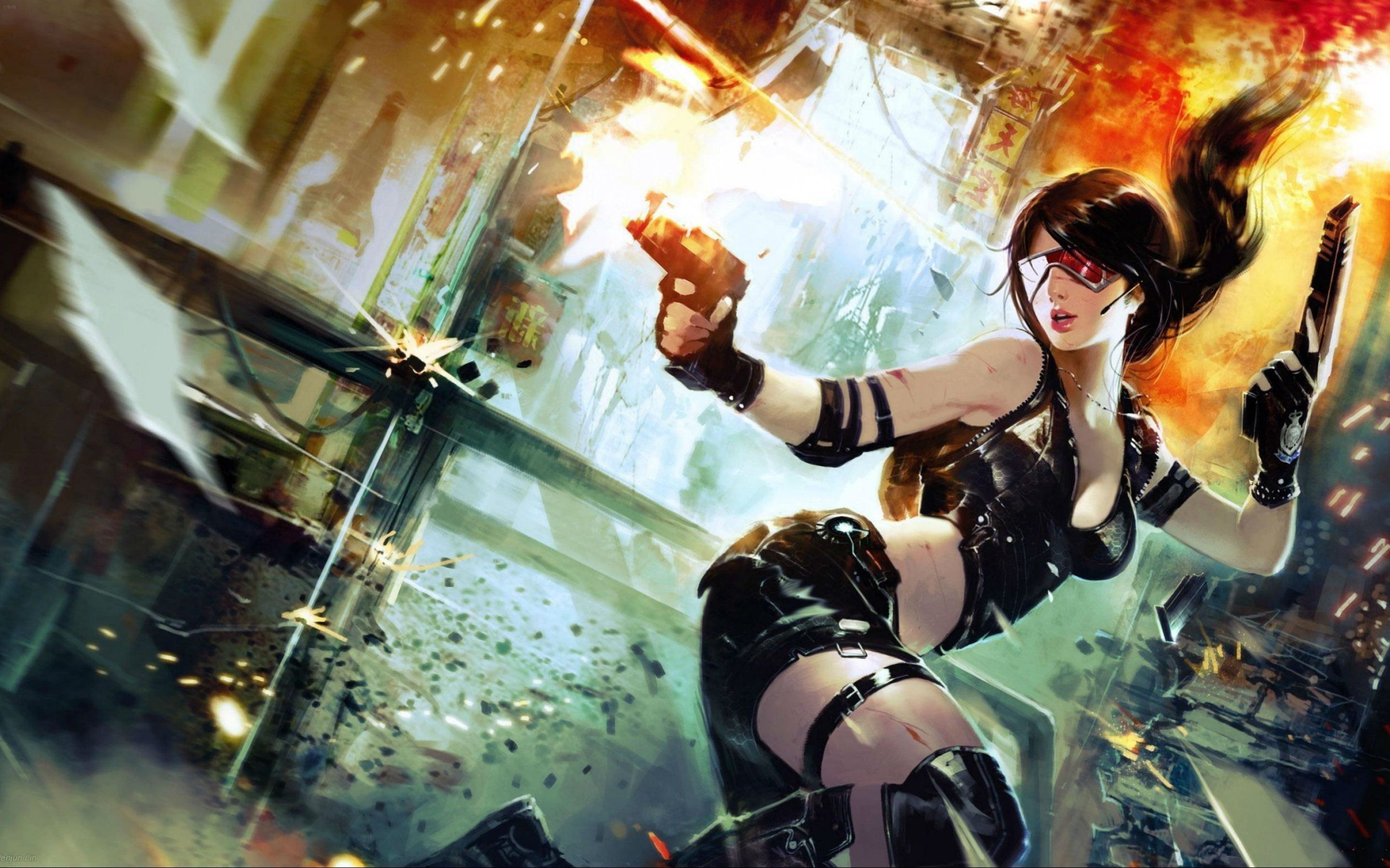 2880x1800 Sci Fi Women Warrior Woman Girl Girls Futuristic Artwork Wallpaperx1800