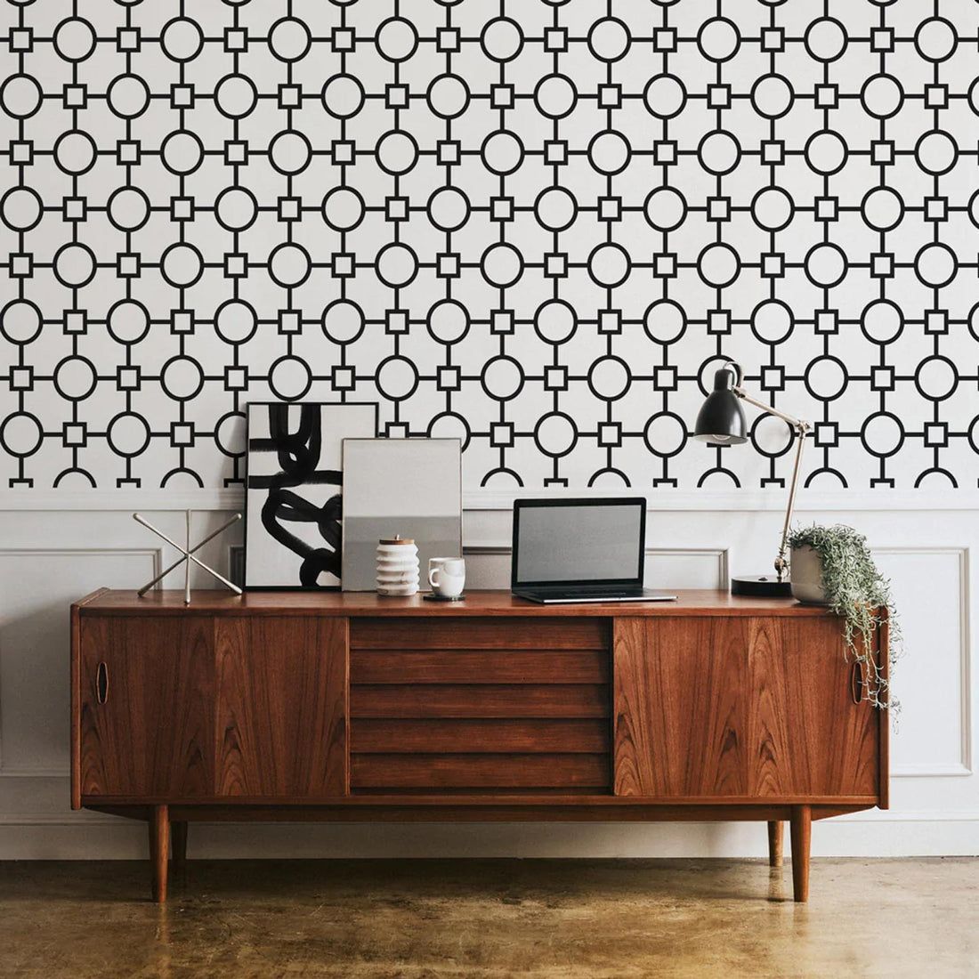 1100x1100 Retro style removable wallpaper