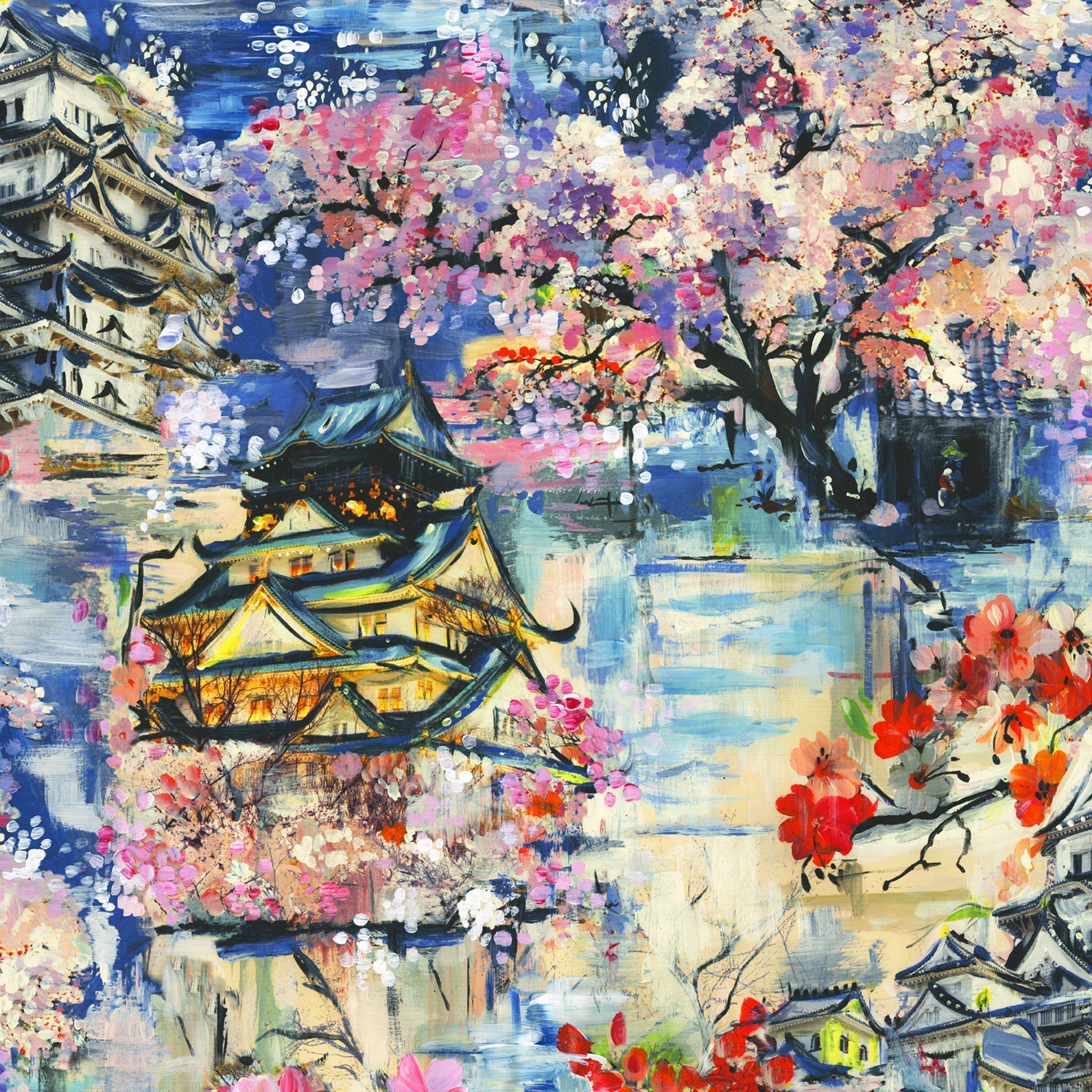 1948x1948 Statement Yoshino Oriental Wallpaper. Oriental wallpaper, Oriental