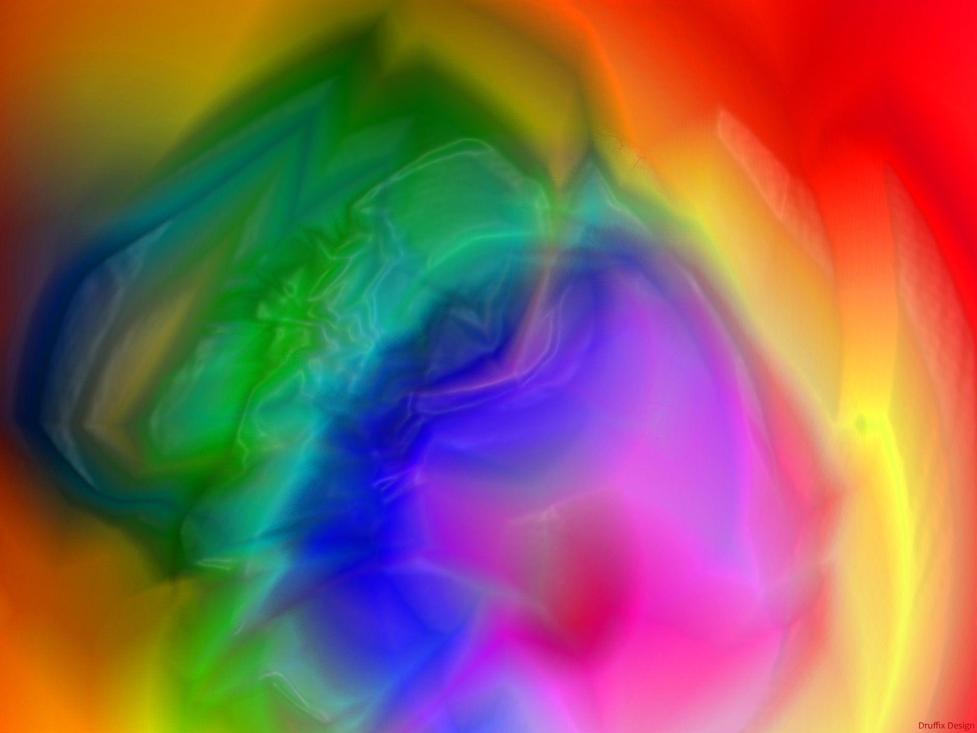 1920x1440 Cool Rainbow Abstract Background