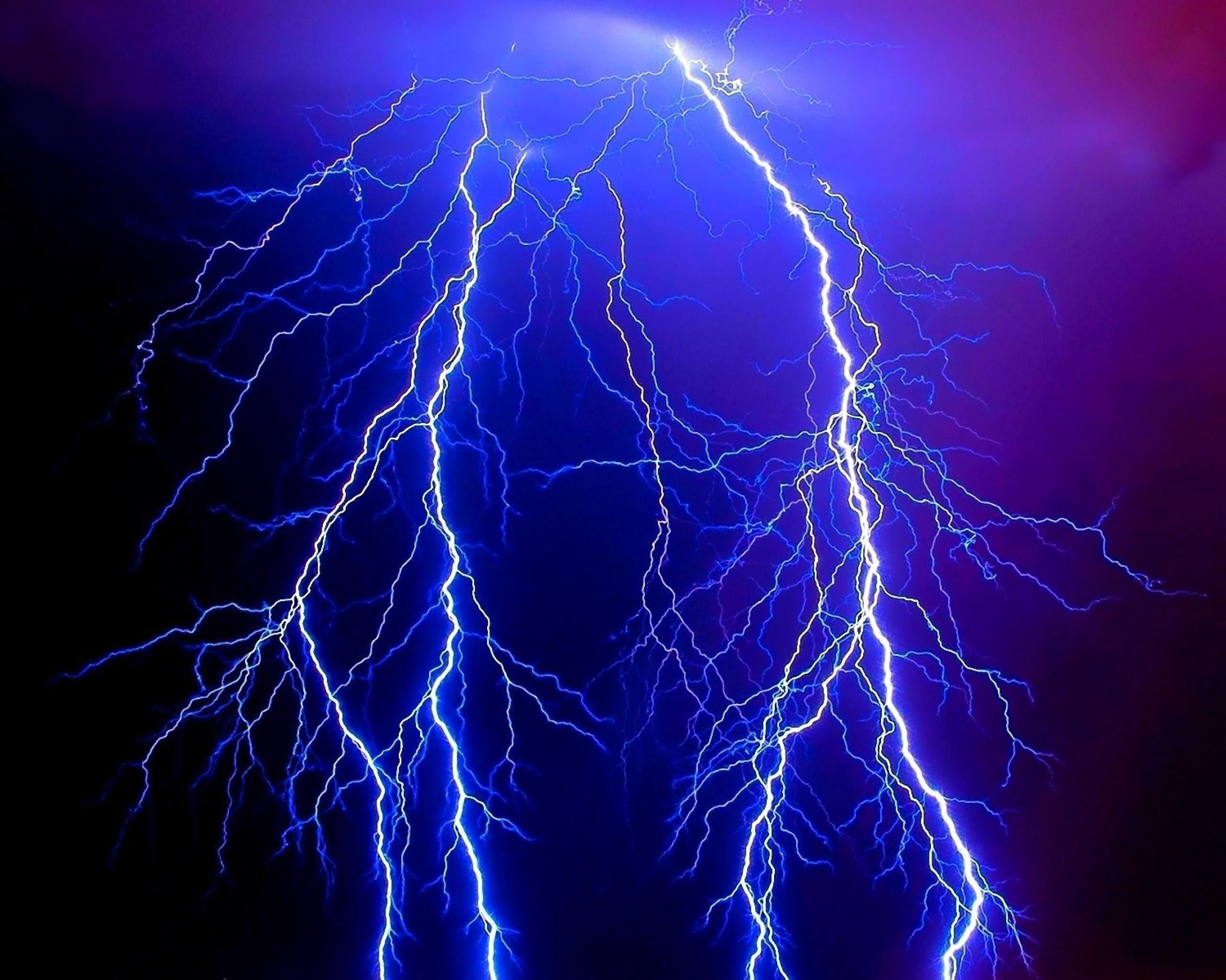 Wallpaper ID 262049  lightning blue thunder and storm hd 4k wallpaper  free download
