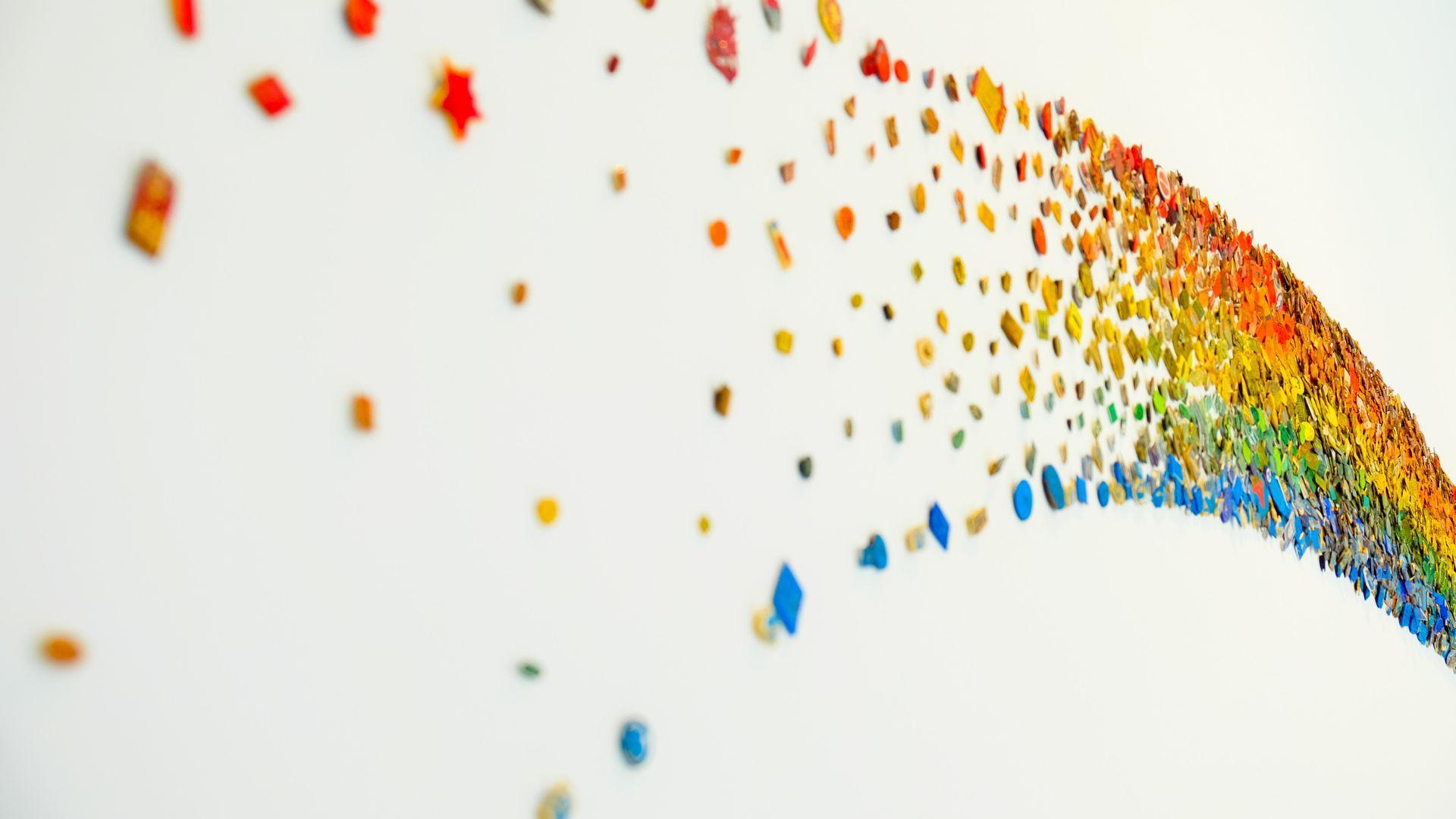 1920x1080 Abstract Art Rainbow Decoration Artistic Wallpaper