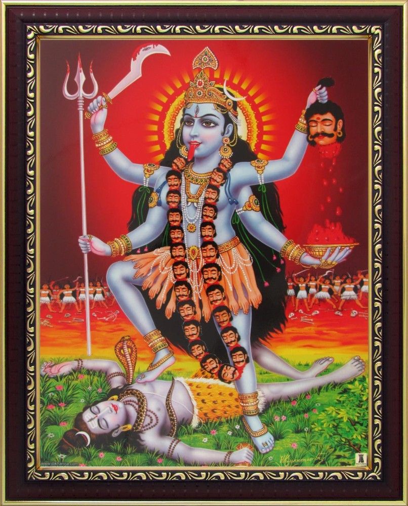 806x1000 Godess Kali Mahakali Kalika Poster Paper Print & Paintings, Religious, Decorative Posters In India Art, Film, Design, Movie, Music, Nature And Educational Paintings Wallpaper At
