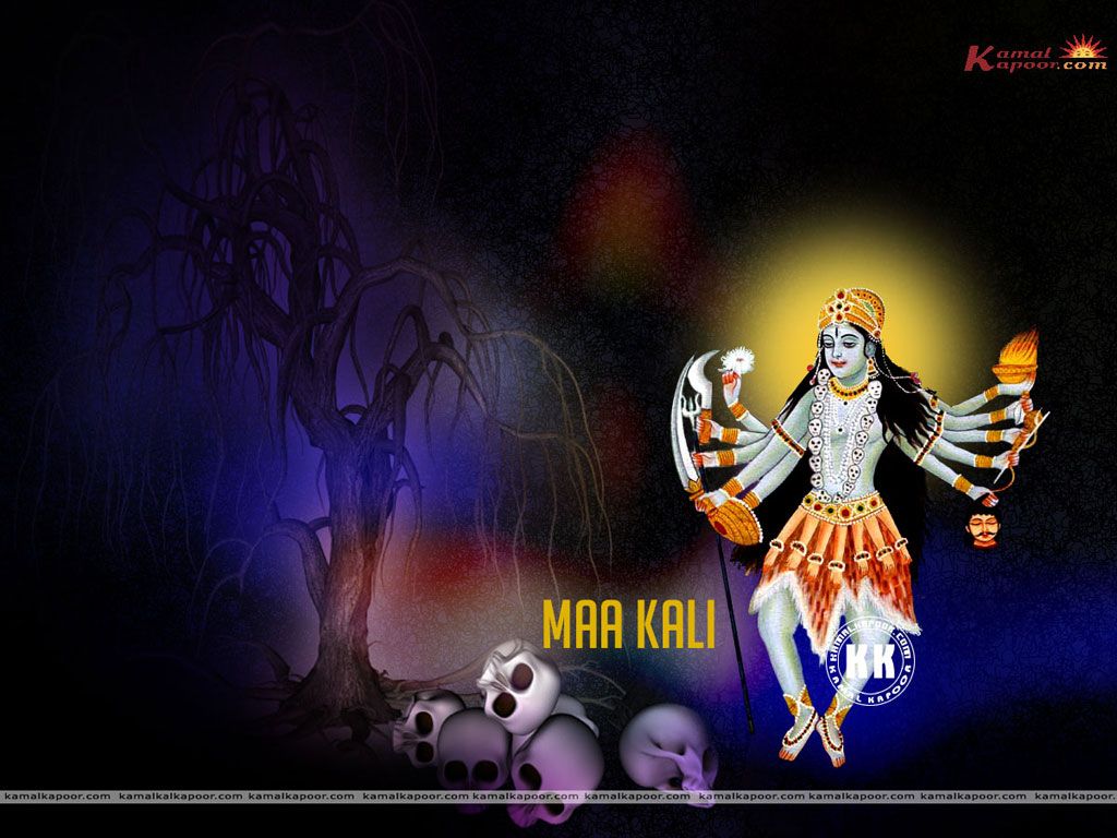 1024x768 Hindu goddess Mahakali Wallpaper, Maa Kaalika Wallpaper, Goddess Kali Maa Image, free download hindu goddess Kali