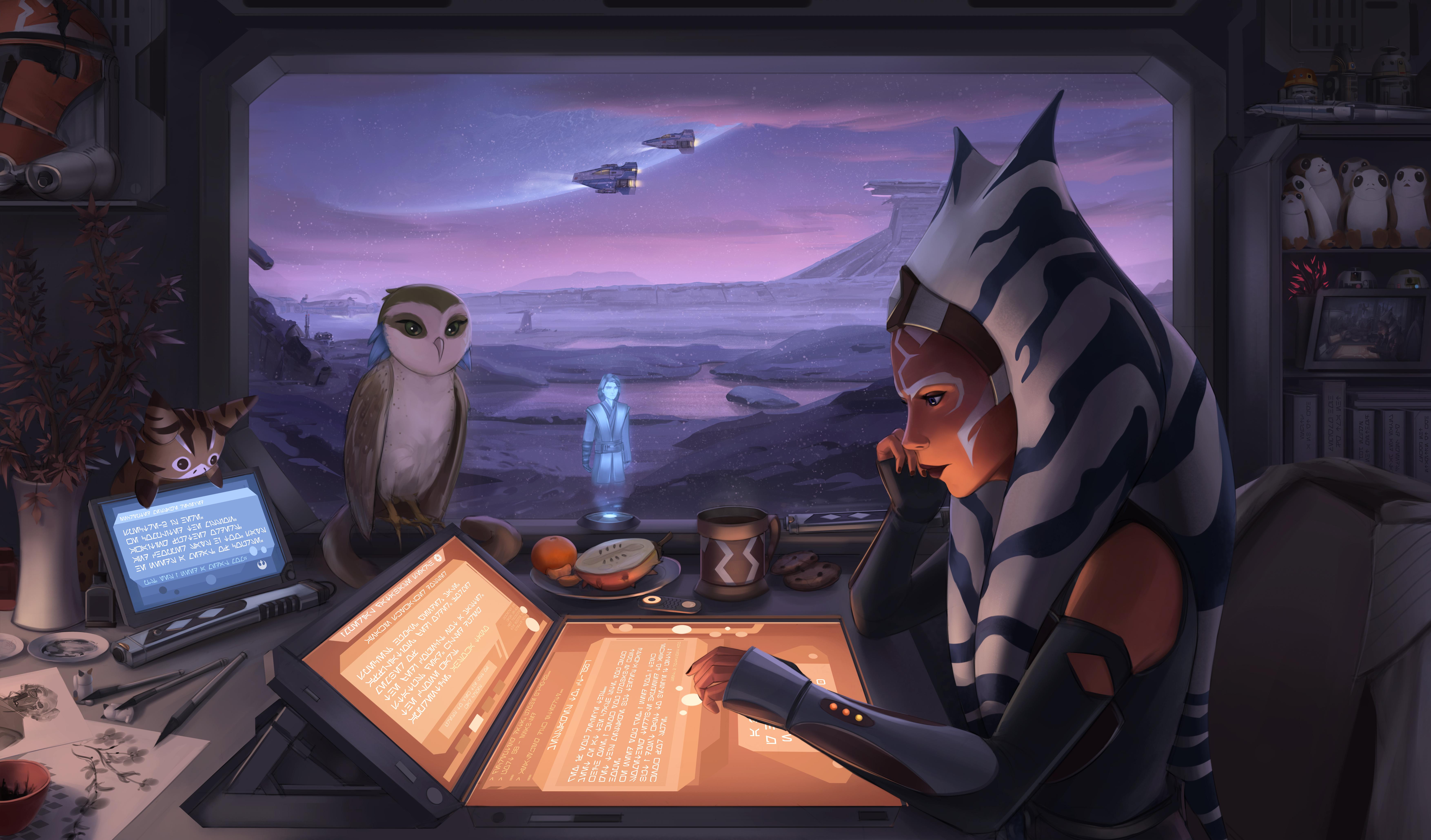 7014x4120 Remember Lofi Ahsoka? I painted a Rebels one!