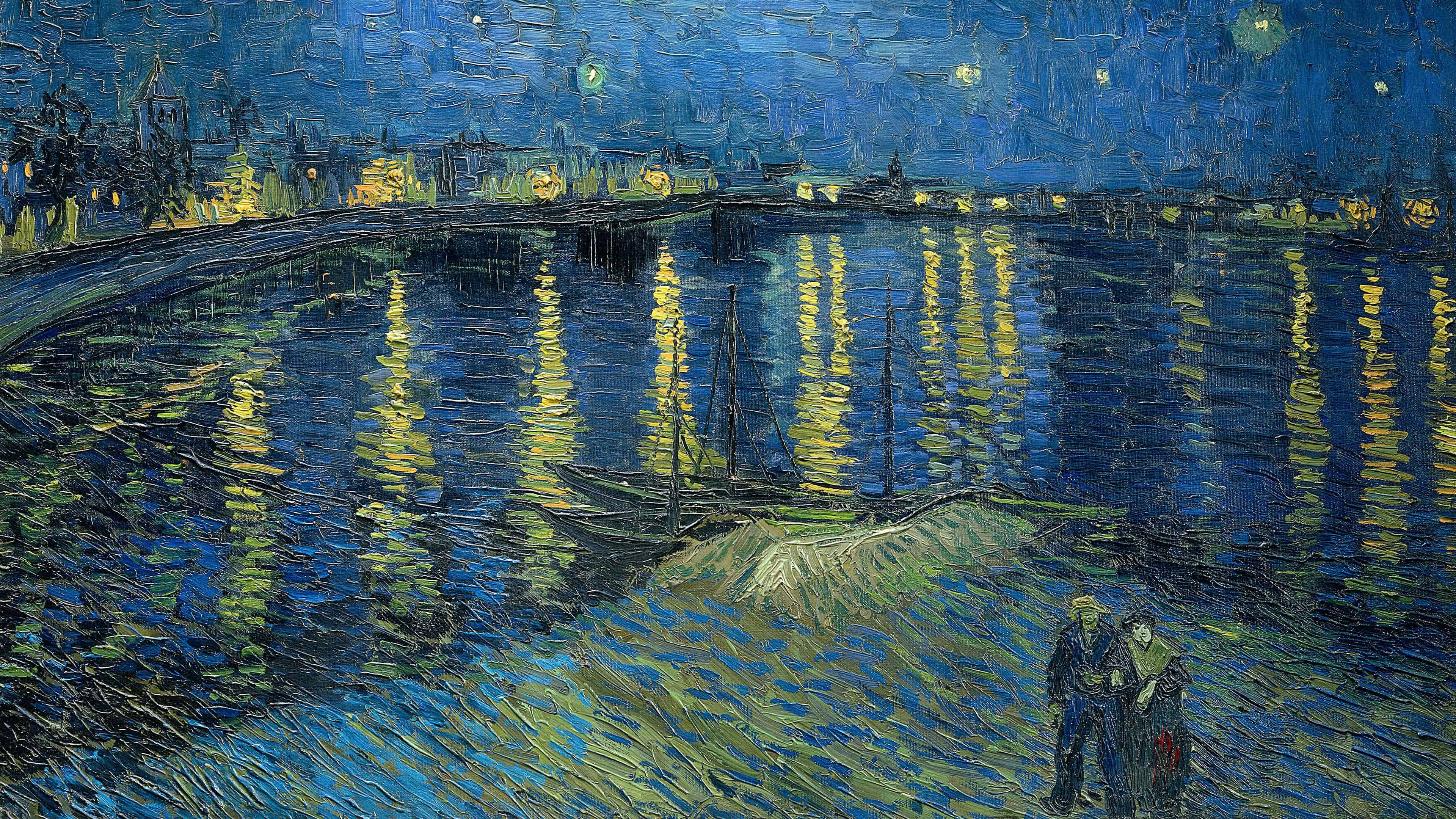 3840x2160 La Notte Stellata di Vincent Van Gogh [3840x2160]