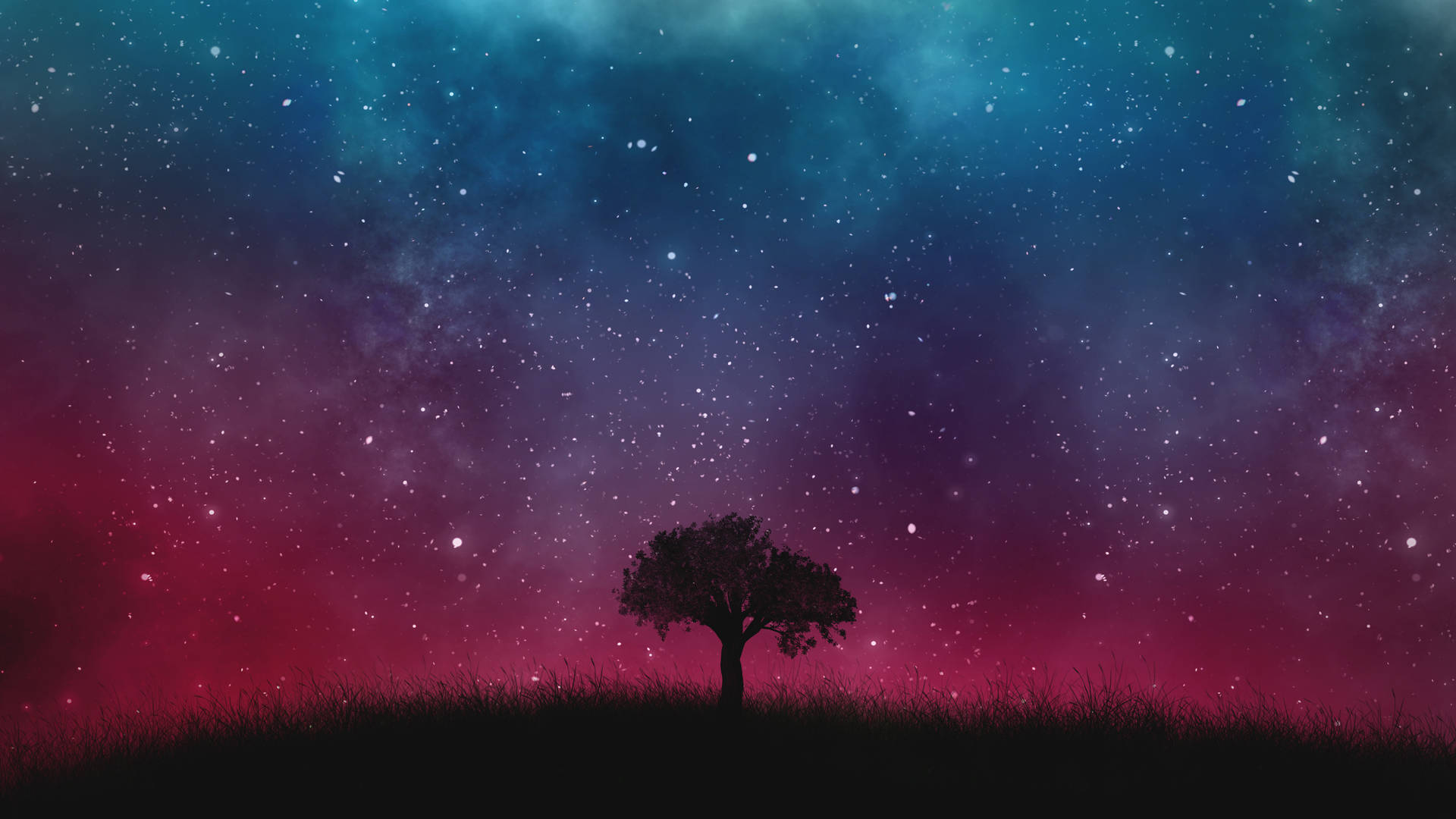 1920x1080 Starry Night Wallpaper