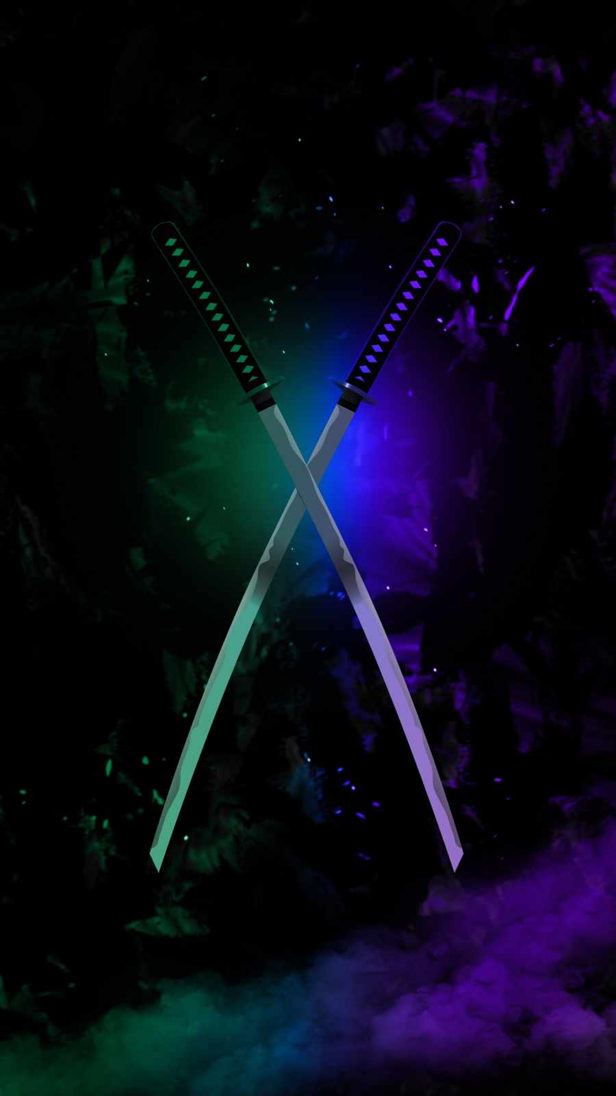 900x1600 Katana Art 4K iPhone Wallpaper