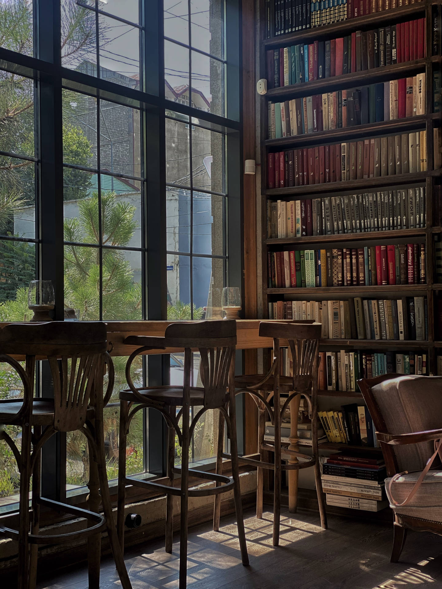 1440x1920 Library Wallpaper