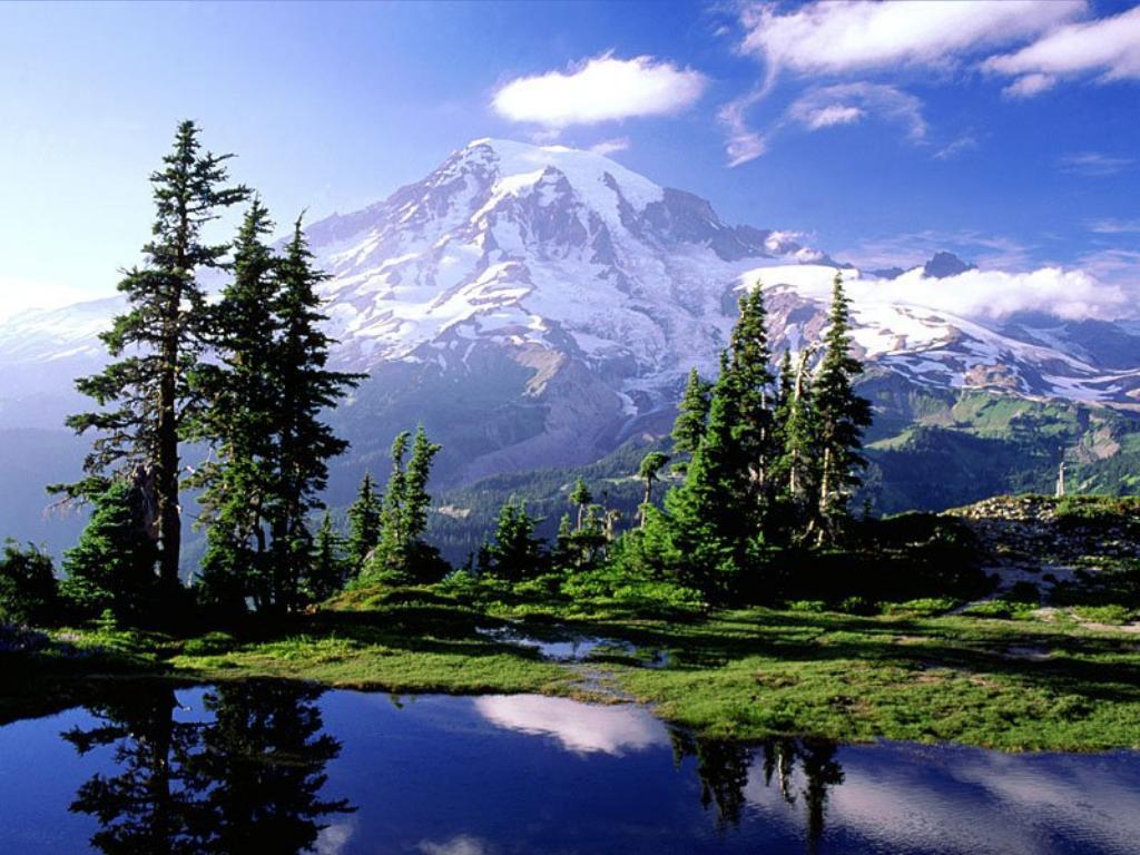 1024x768 Must.camp.here. Nature. Camping, Mount rainier