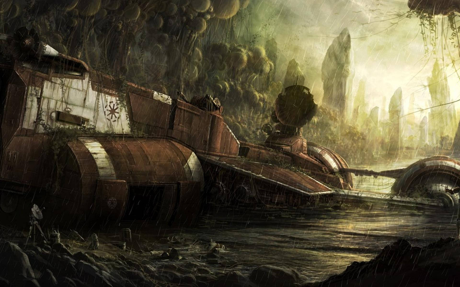 1920x1200 Download The Serene Landscape of the Storied Star Wars Galaxy Wallpaper